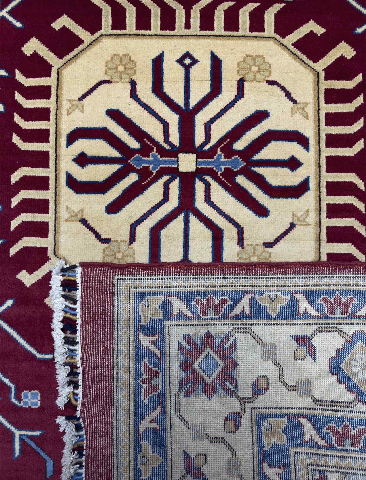 Modern Kazak Rug - 4.5 x 6.5 ft
