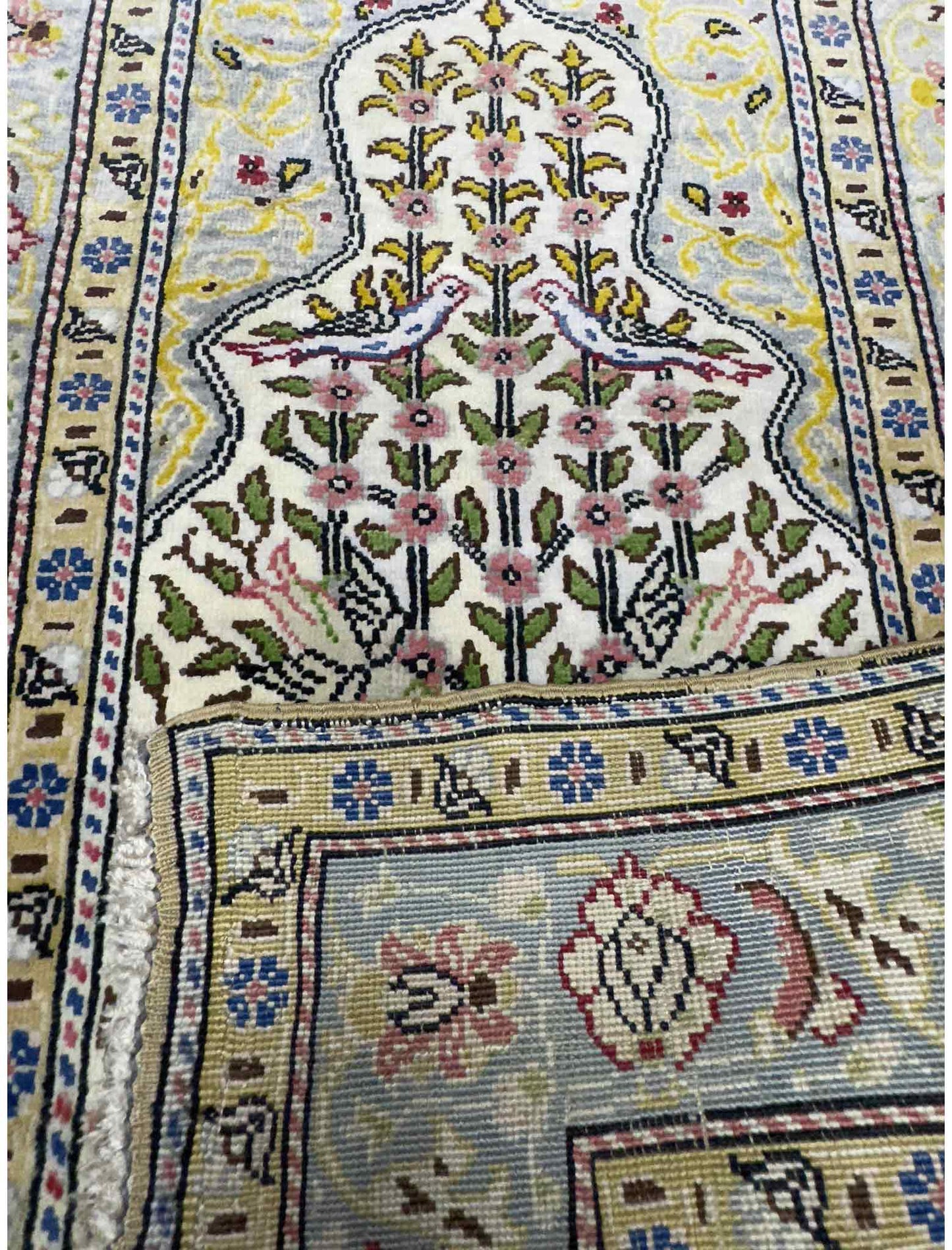 Turkish keysari Silk Rug - 2 x 1.5 ft