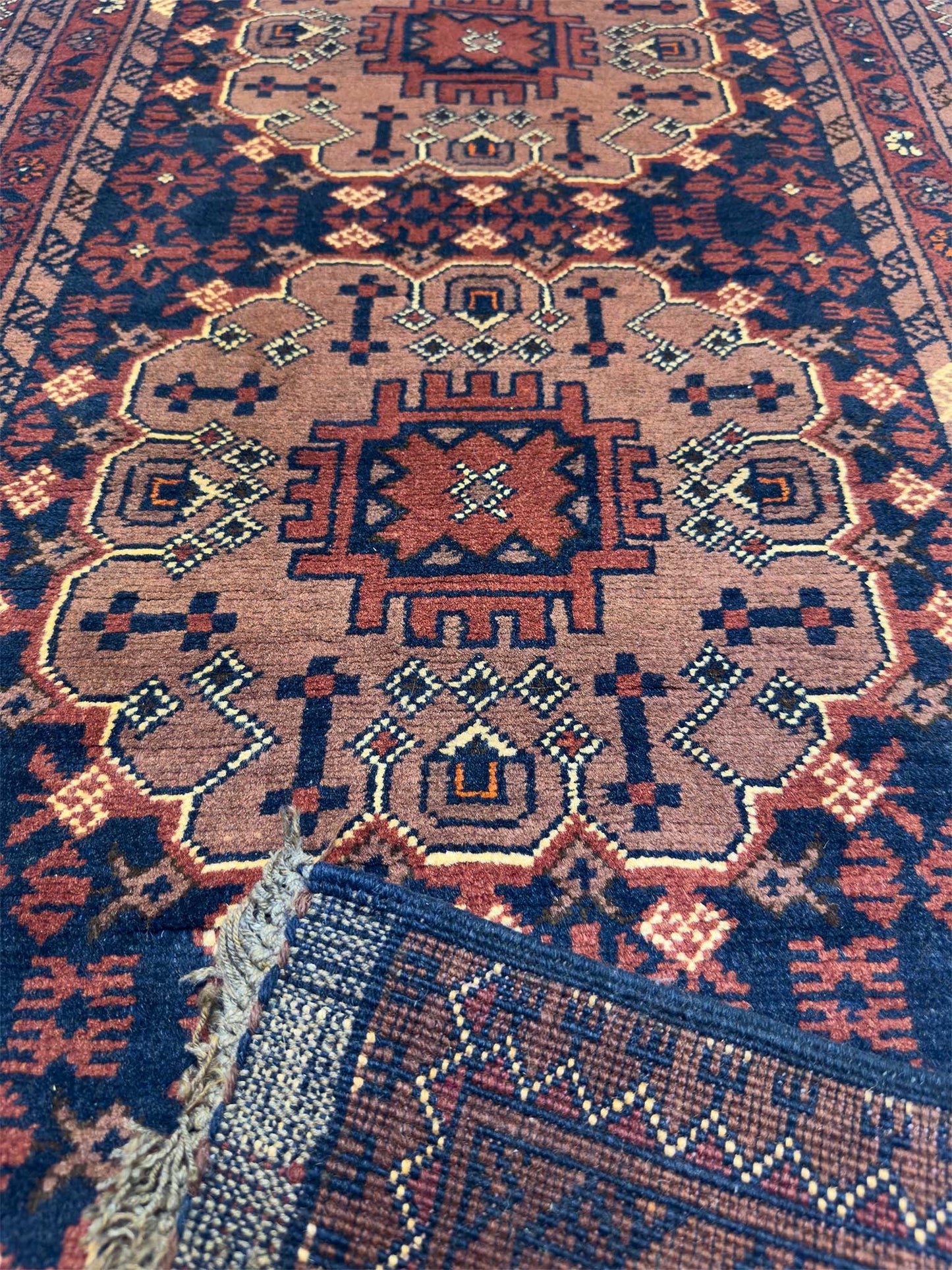 Pre-loved Afghan Runner - 2.5 x 6 ft