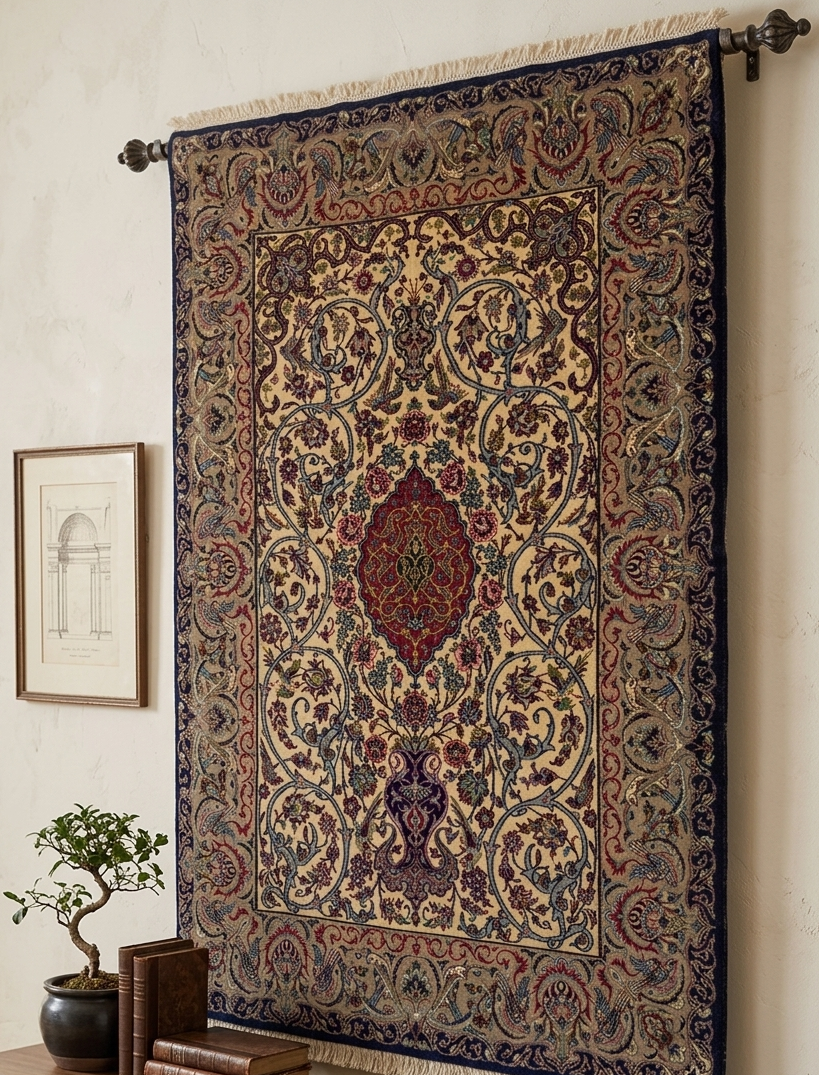 Super Isfahan Rug - 3.5 x 5.5 ft