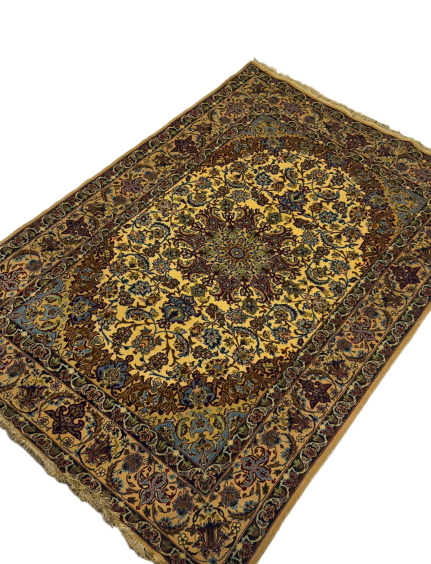 Persian Isfahan Rug - 3 x 5 ft