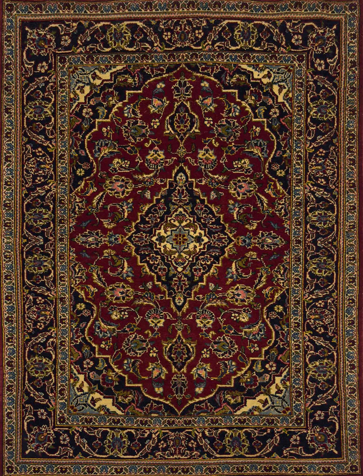 Kashan Rug - 3 x 5 ft