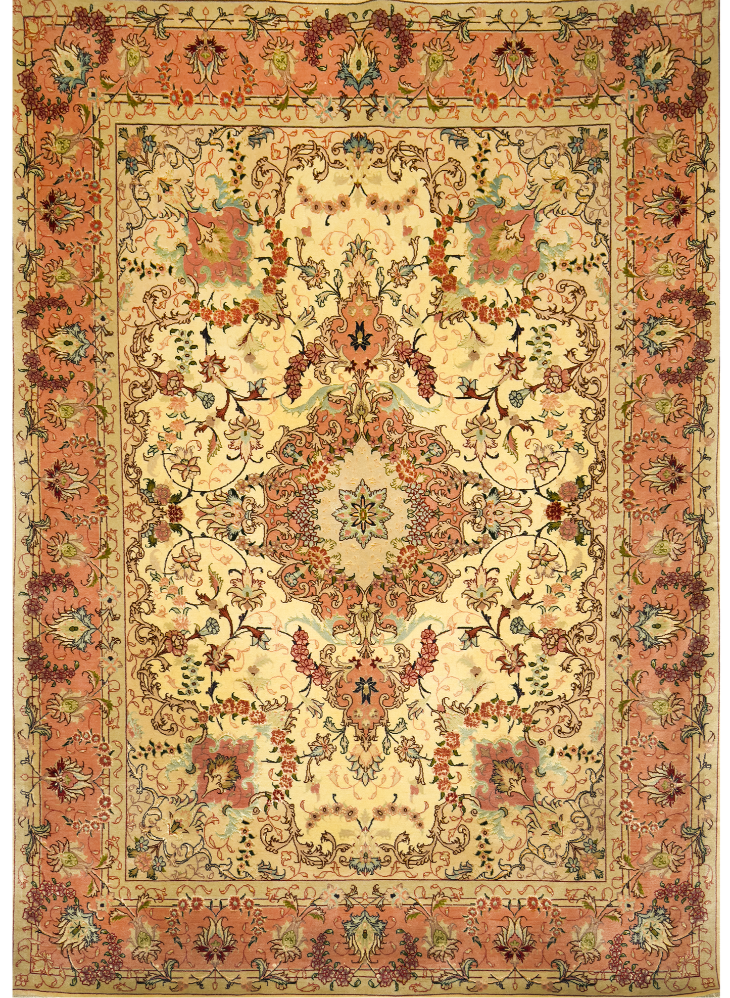 Persian Tabrez Rug - 4.5 x 7 ft