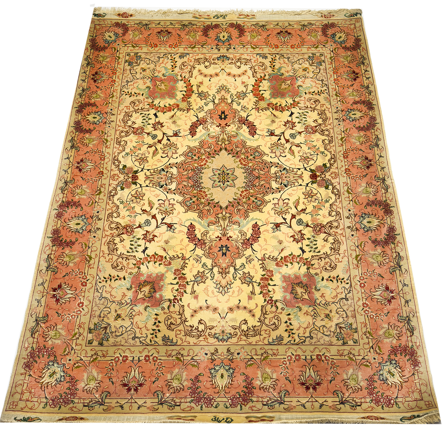 Persian Tabrez Rug - 4.5 x 7 ft