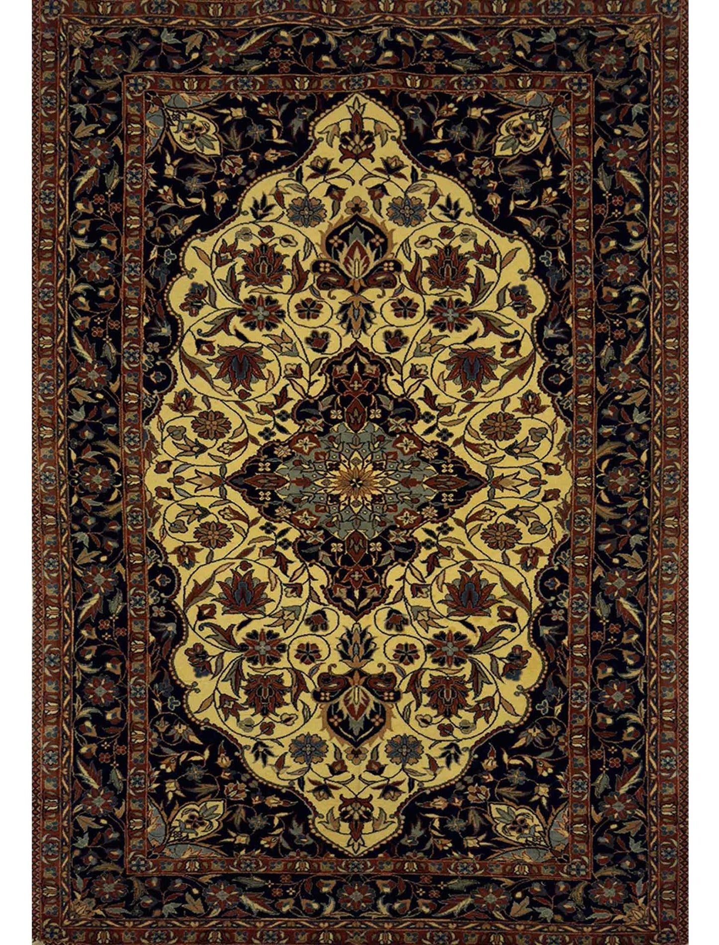 Super Isfahan Rug - 3 x 5 ft