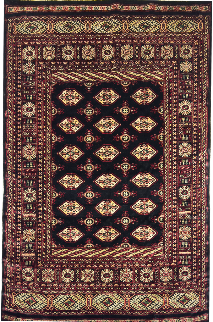Tekke`Gul Bokhara Rug - 6 x 4 ft