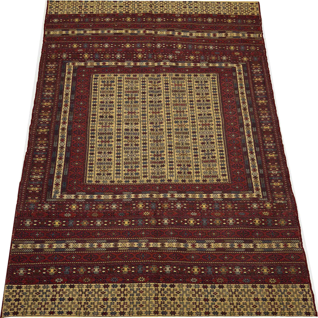 Afghan Soumak Kilm - 6 x 4 ft