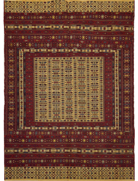 Afghan Soumak Kilm - 6 x 4 ft
