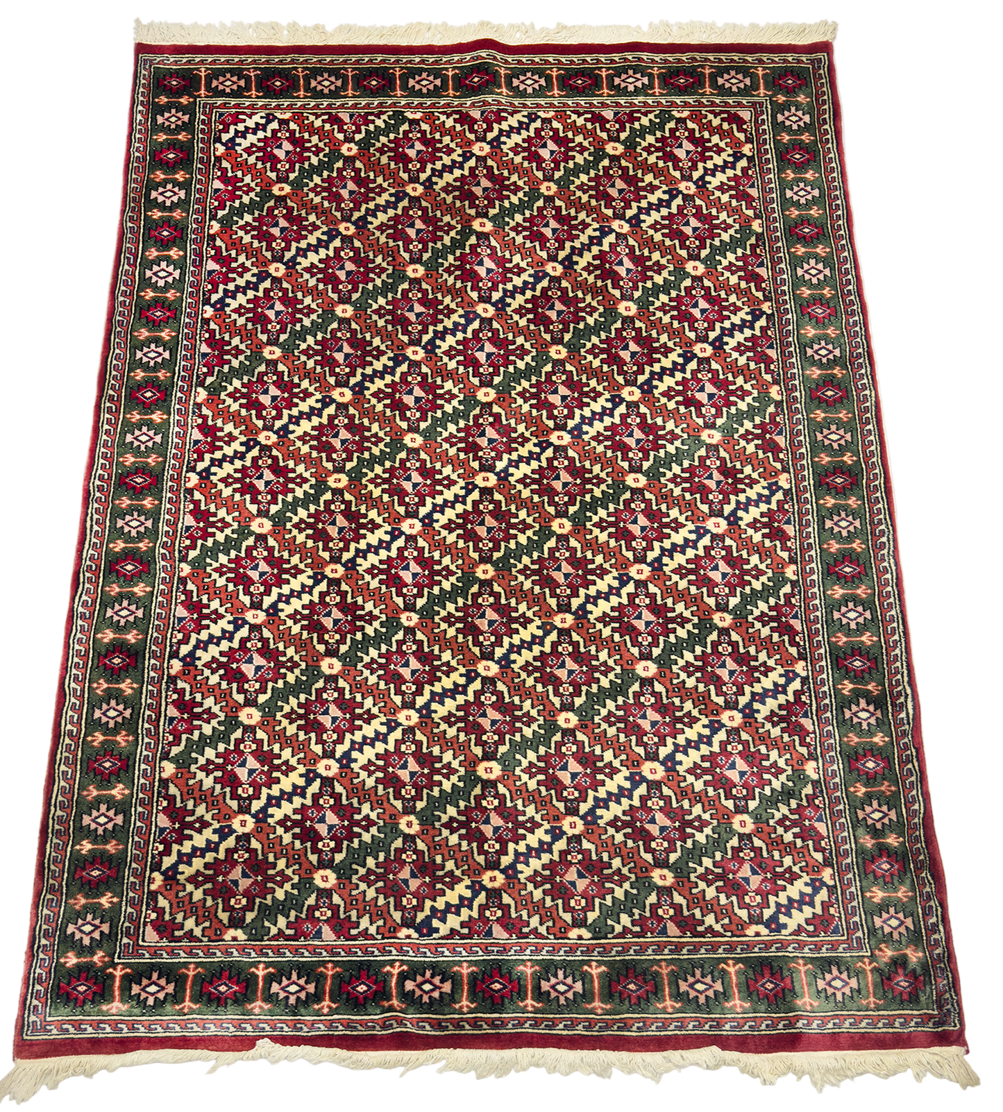 Pak. Bokhara Yamut Rug - 4 x 6 ft