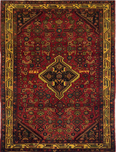 Persian Hamadan Rug - 5 x 7 ft