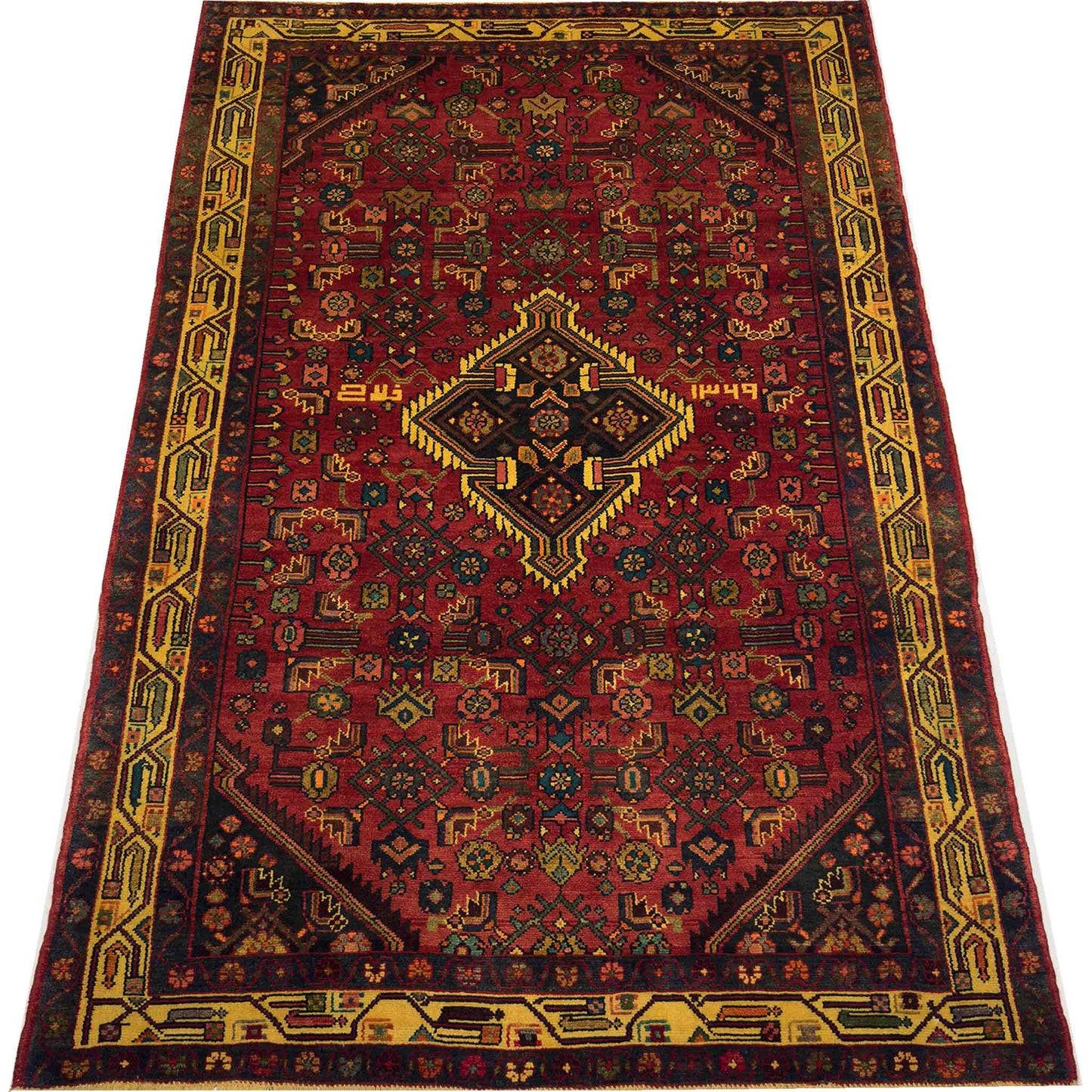 Persian Hamadan Rug - 5 x 7 ft