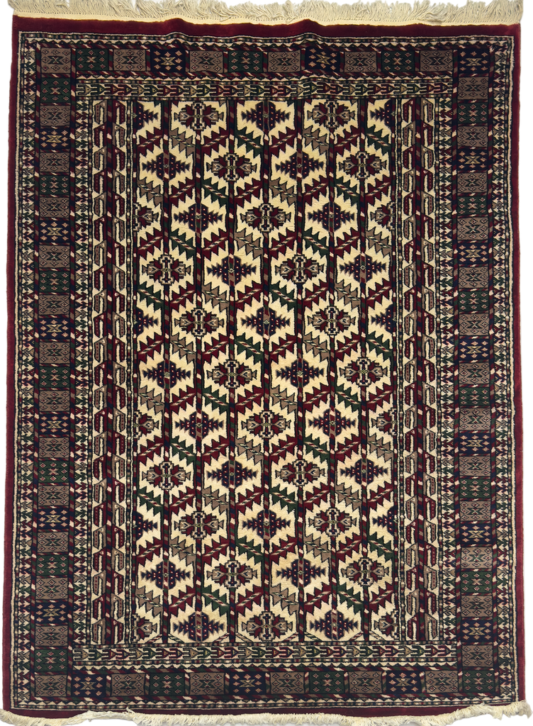 Yamut Bokhara Rug - 4 x 6 ft