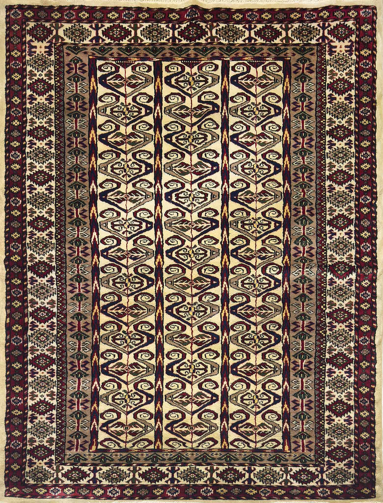 Bokhara Yamut Rug - 4 x 6 ft