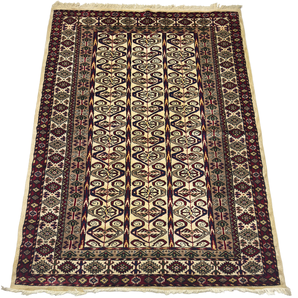 Yamut Bokhara Rug - 4 x 6 ft