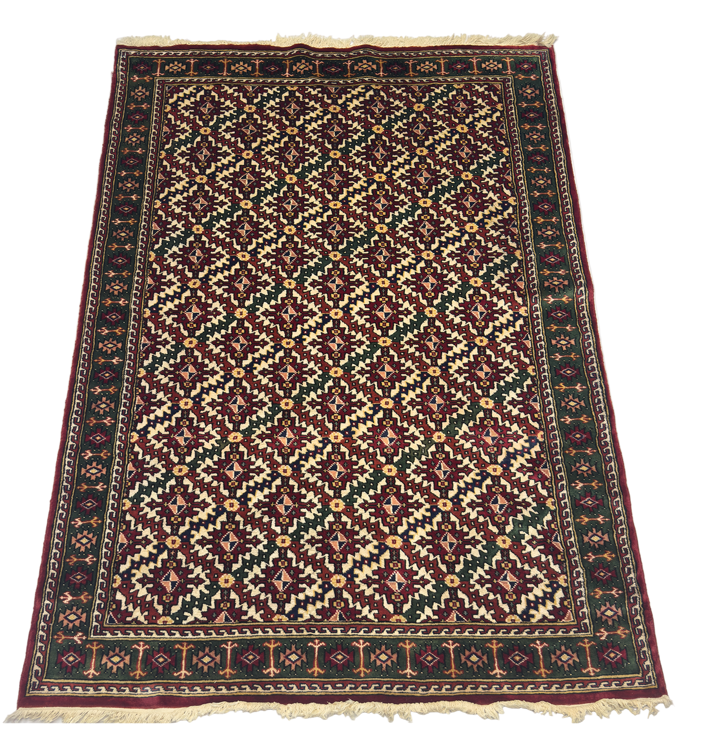 Pak. Bokhara Yamut Rug - 4 x 6 ft