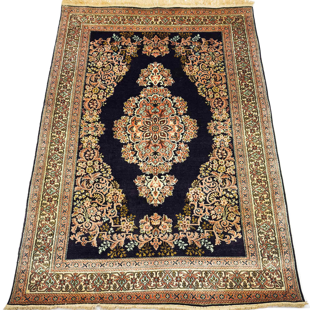 Qum 100% Silk Rug - 3 x 5 ft
