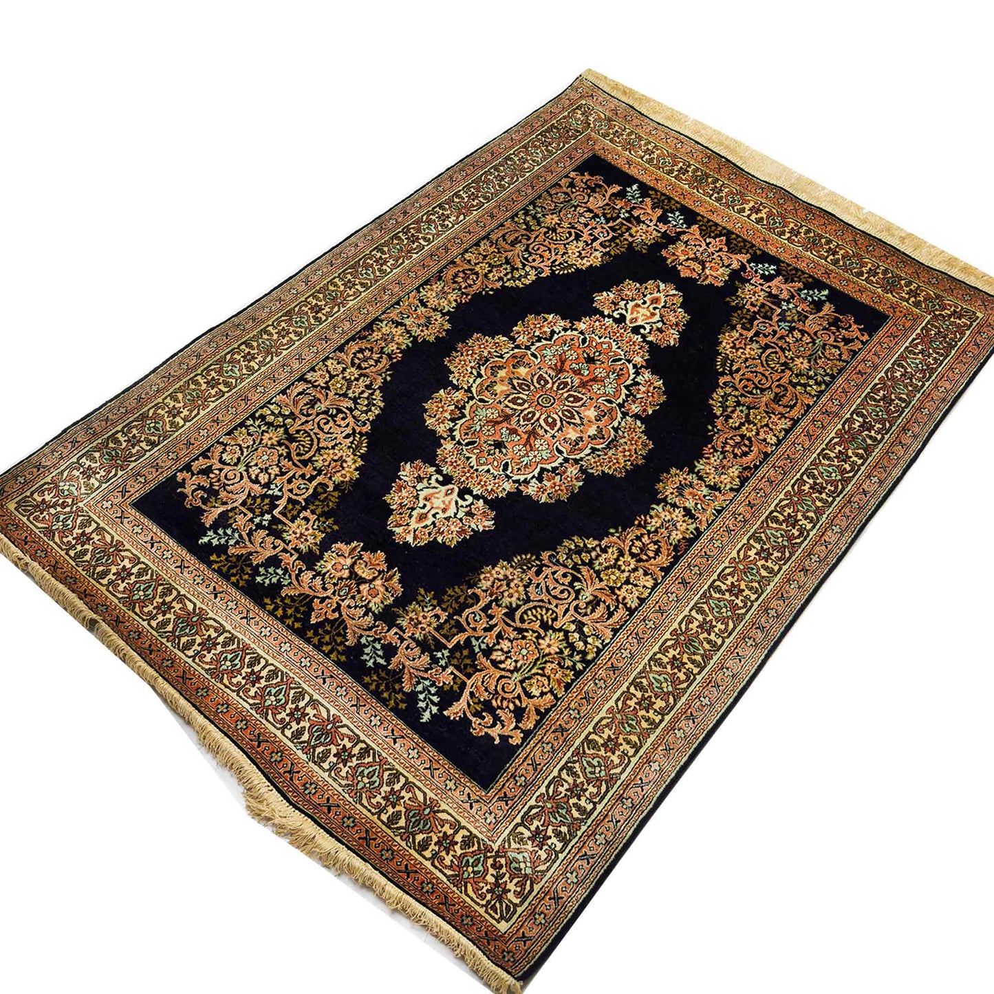 Qum 100% Silk Rug - 3 x 5 ft