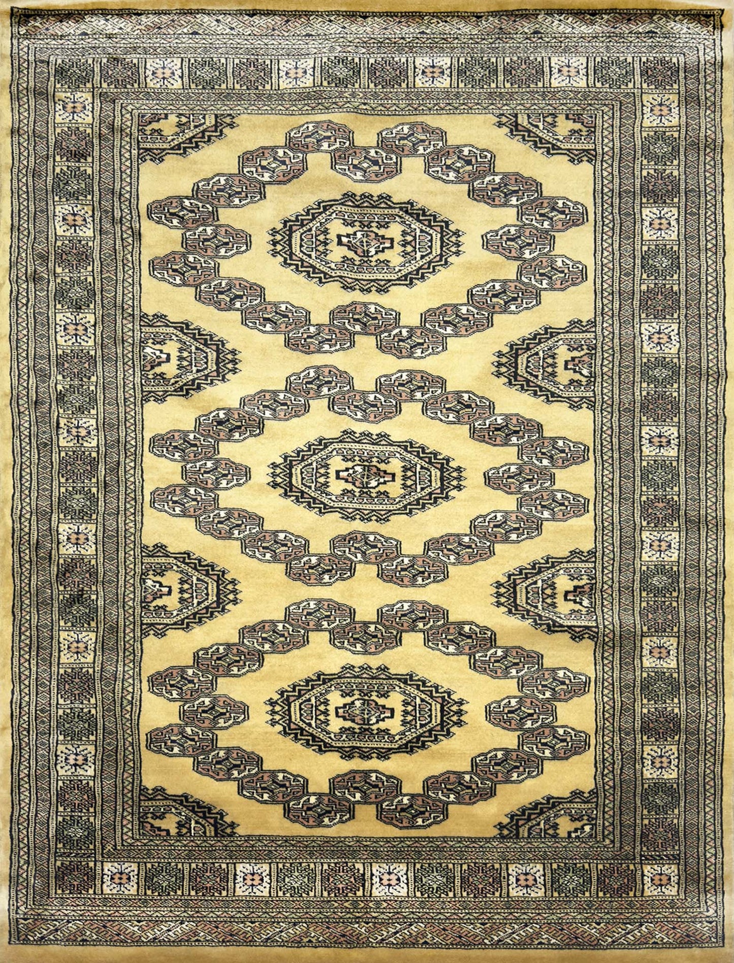 Bokhara Gul Rug - 4 x 6 ft