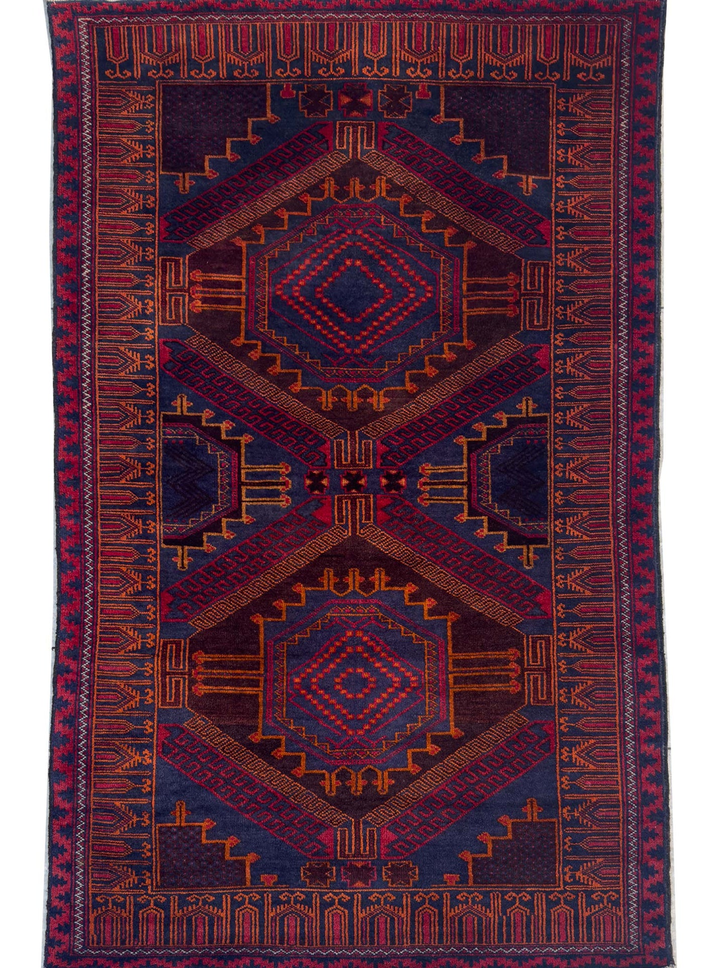 Tribal Herati Rug - 4 x 6 ft