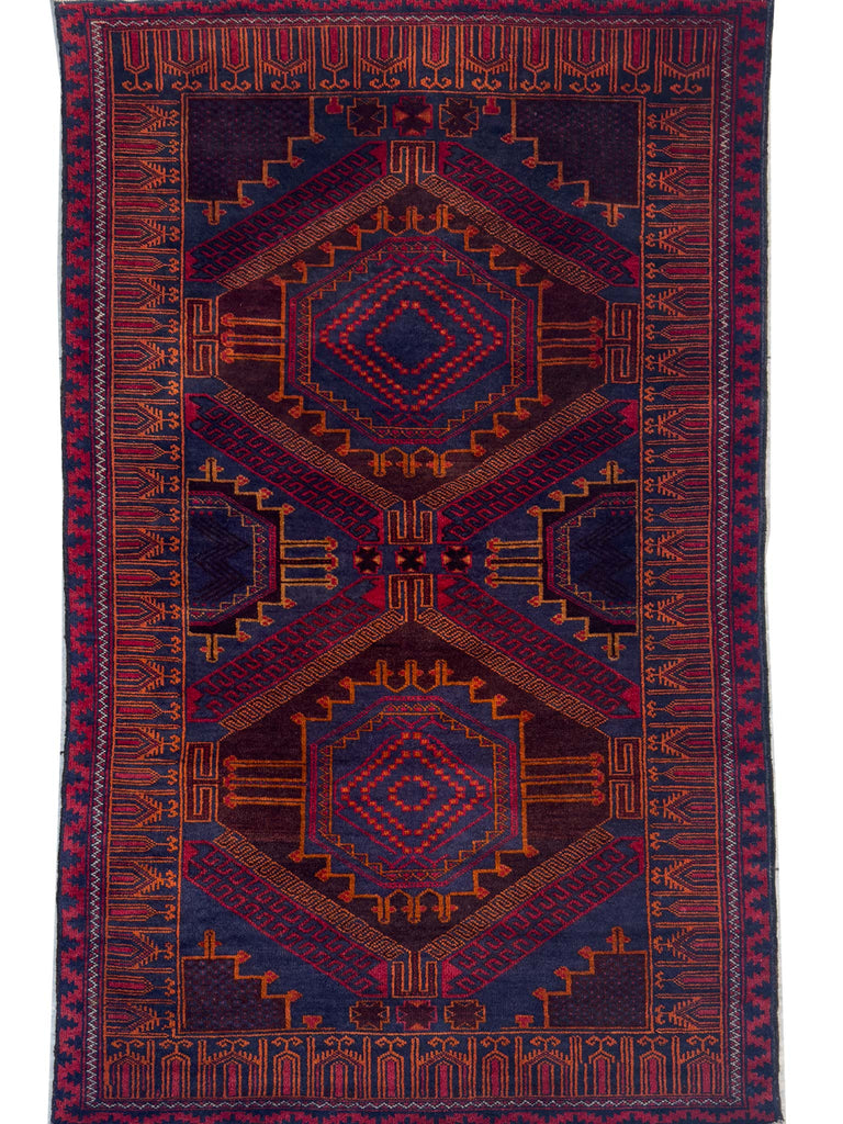Tribal Herati Rug - 4 x 6 ft