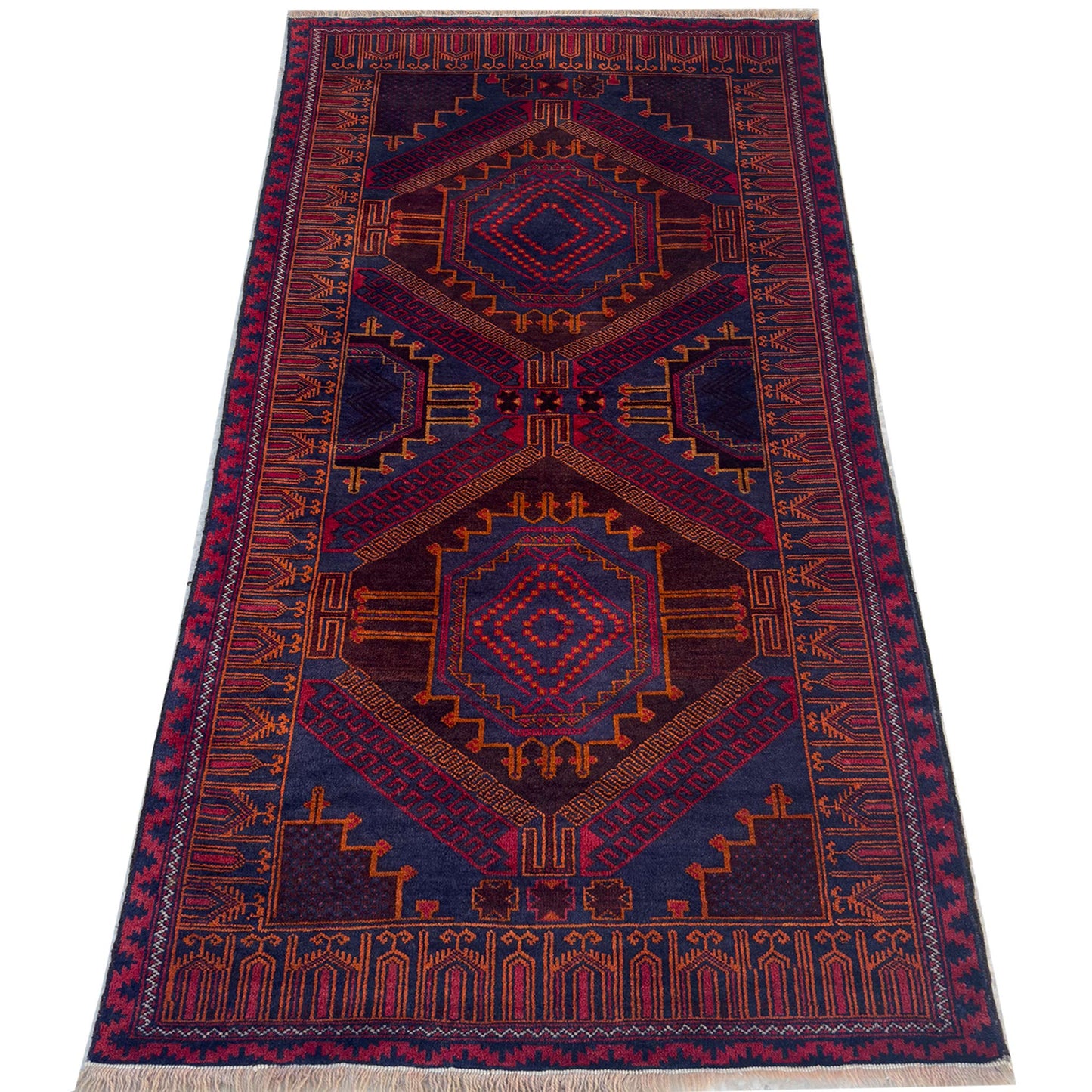 Tribal Herati Rug - 4 x 6 ft