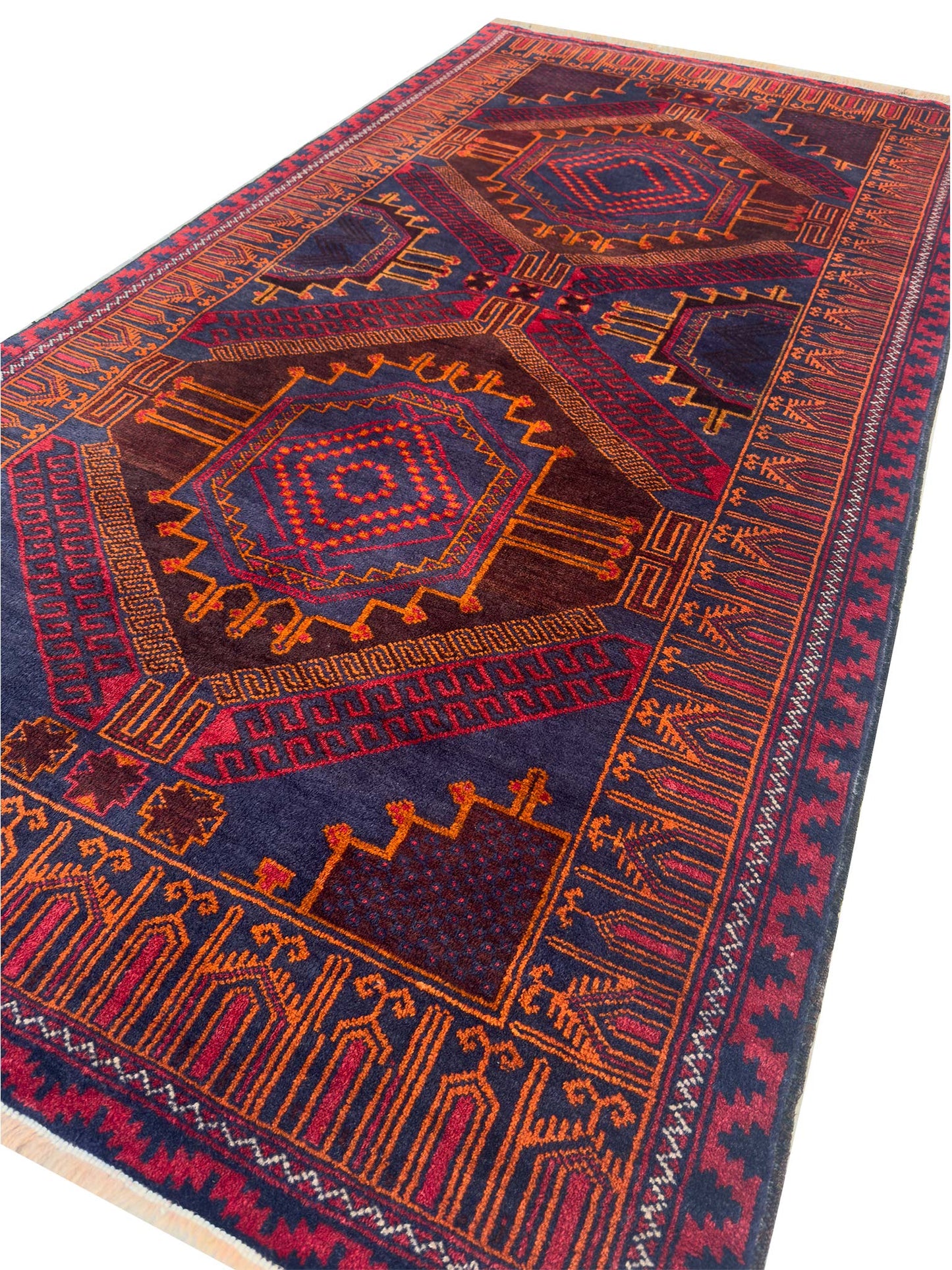 Tribal Herati Rug - 4 x 6 ft