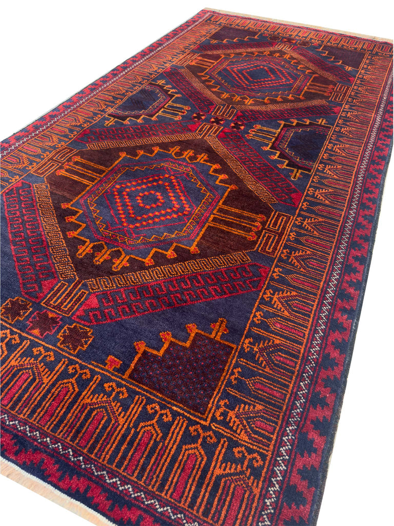 Tribal Herati Rug - 4 x 6 ft