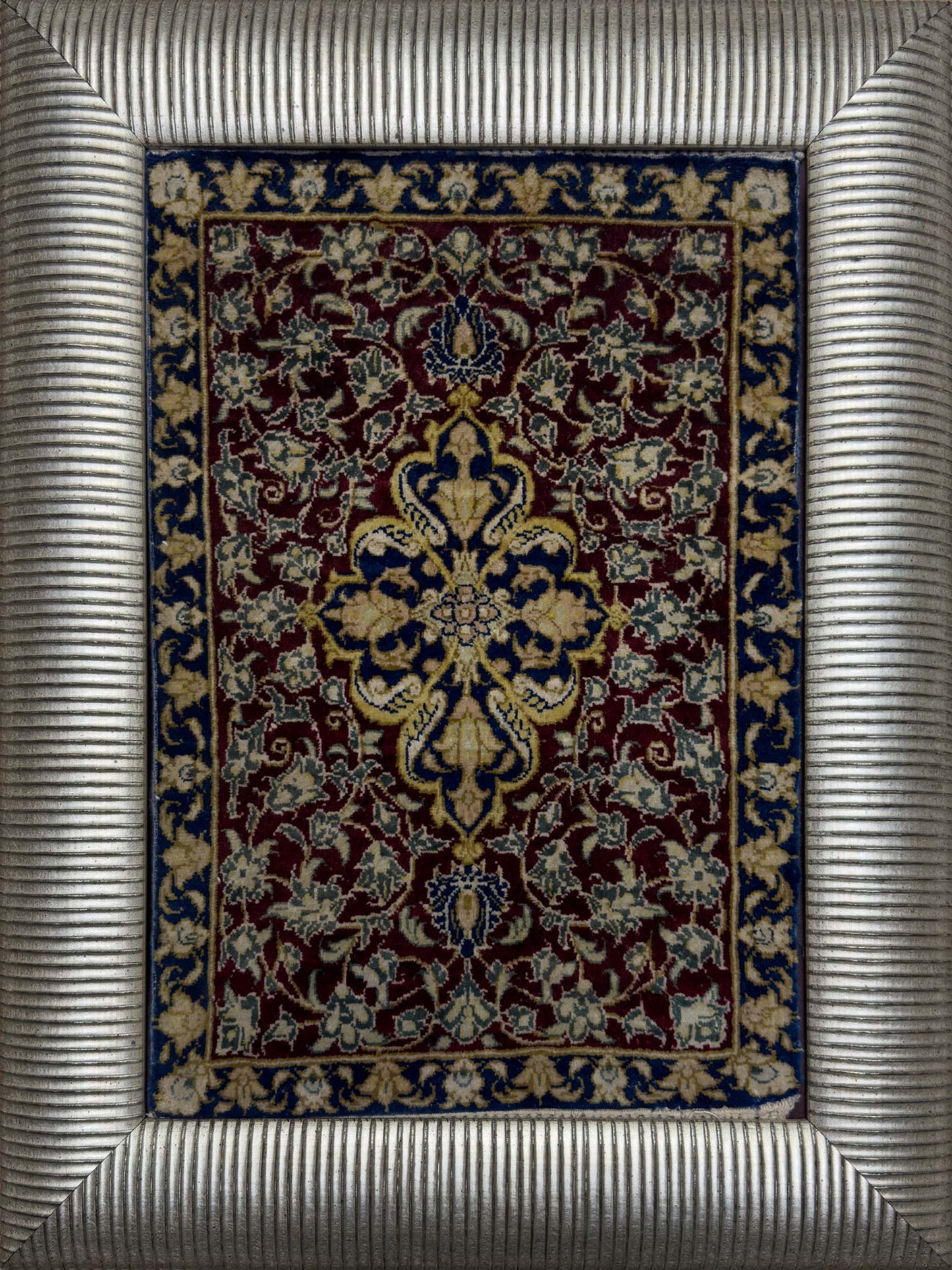 Hanging Qum Silk Rug - 1 x 1
