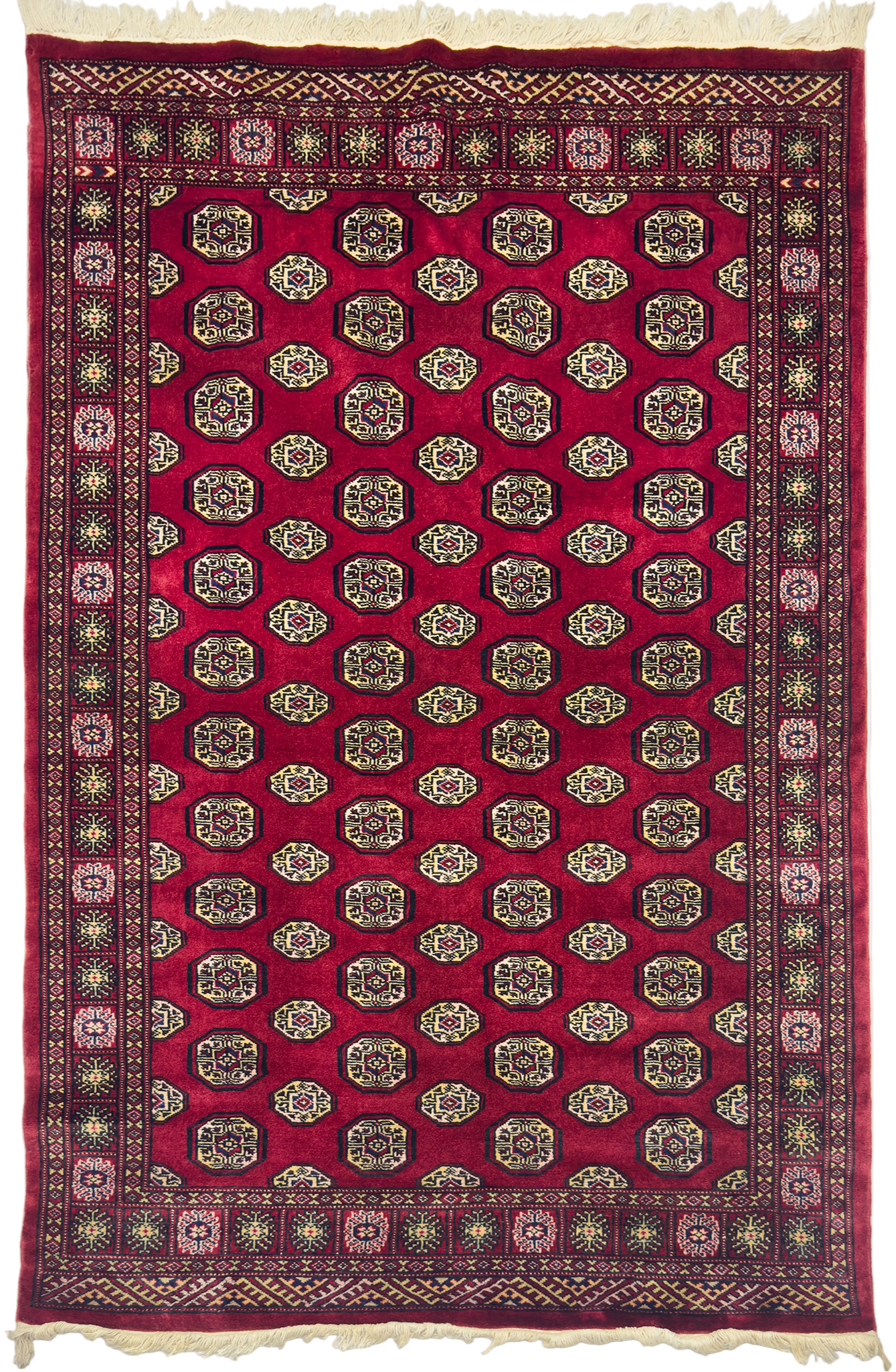 Pak. Bokhara Mori Rug -  4 x 6 ft