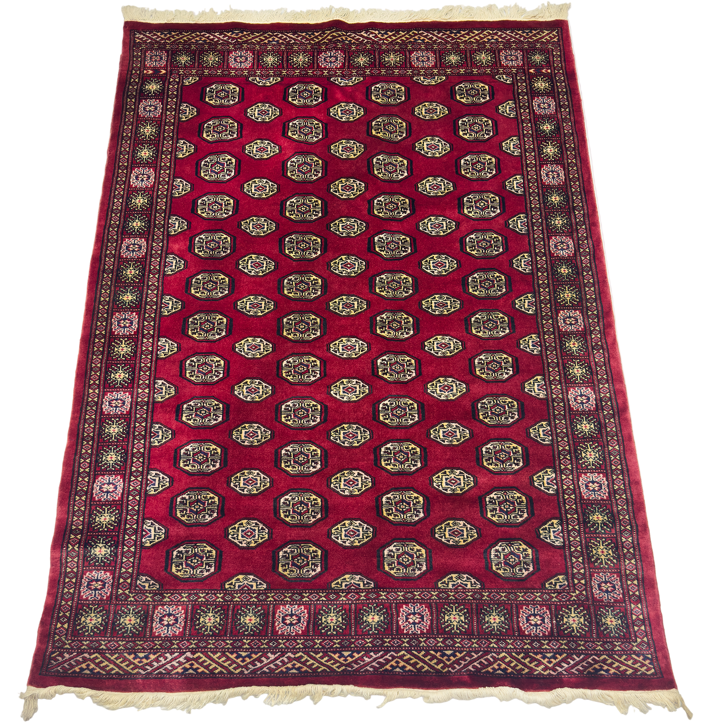 Pak. Bokhara Mori Rug -  4 x 6 ft