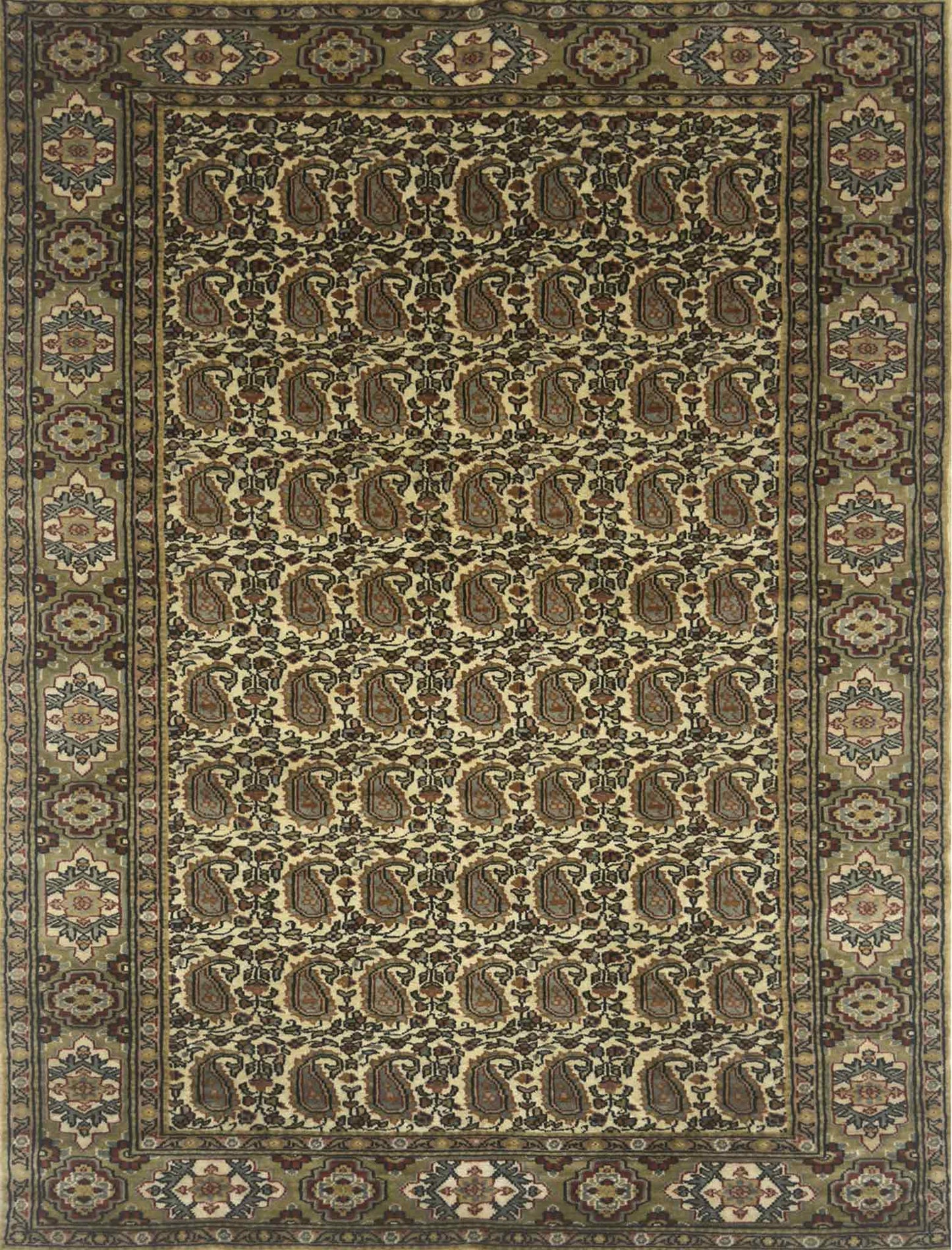 Paisley Boteh Rug - 4 x 6 ft