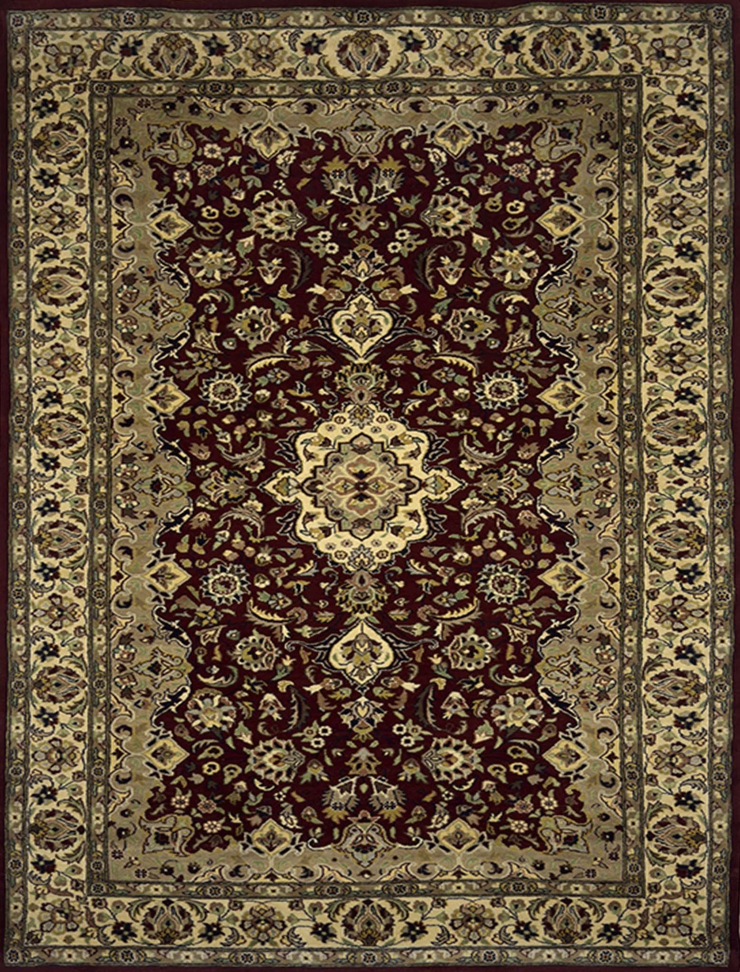 Isfahan Floral Rug - 5 x 8 ft
