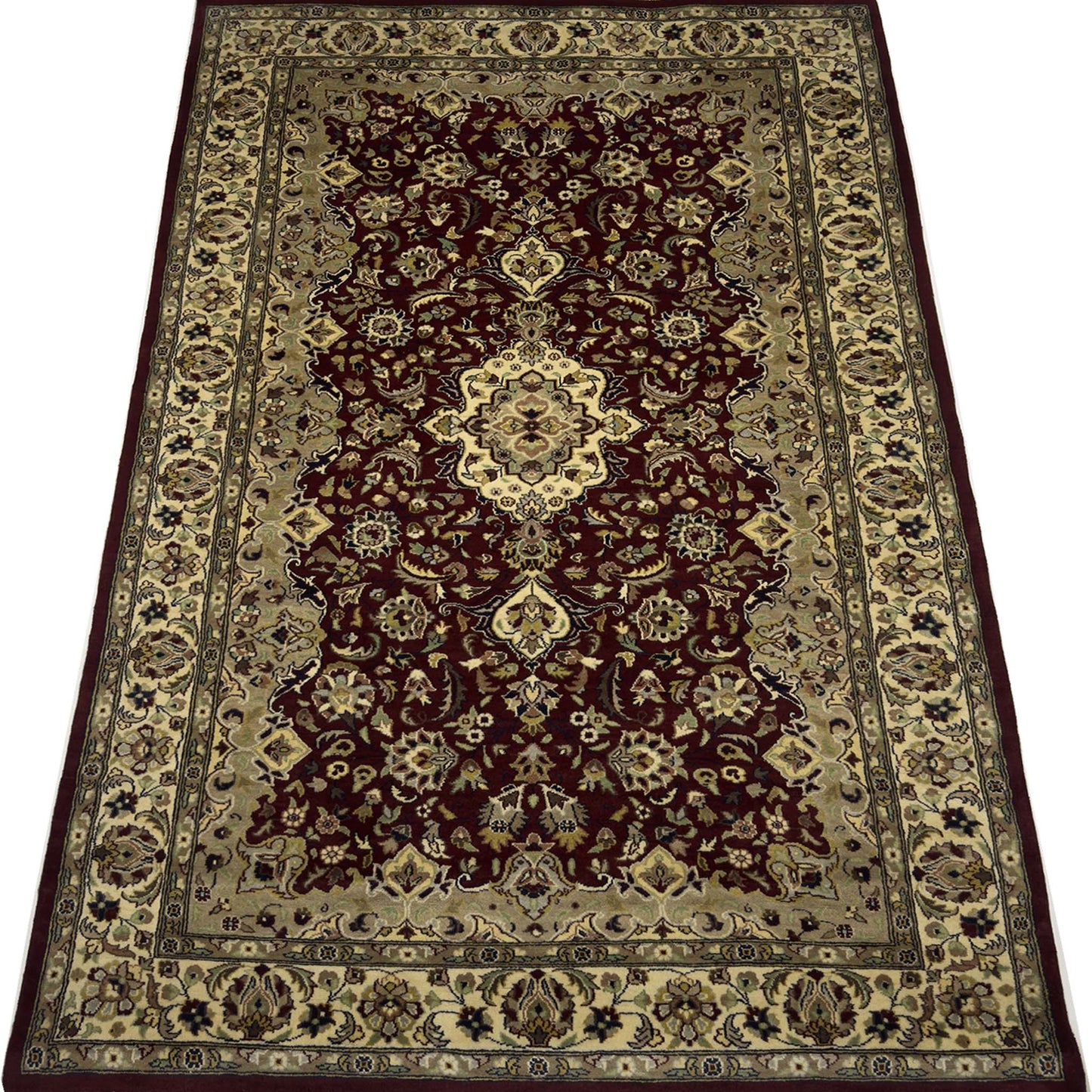 Isfahan Floral Rug - 5 x 8 ft
