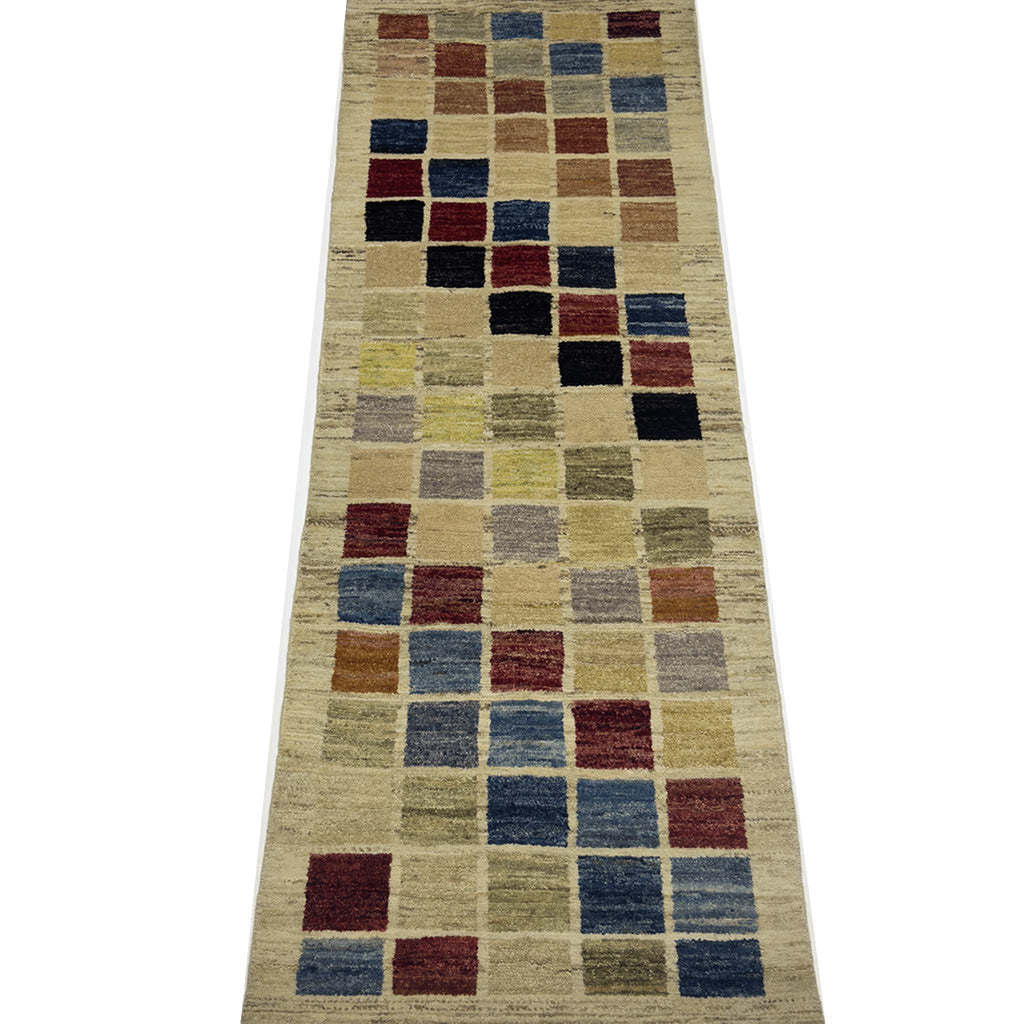 Modern Gabbeh Rug - 7 x 2.5 ft
