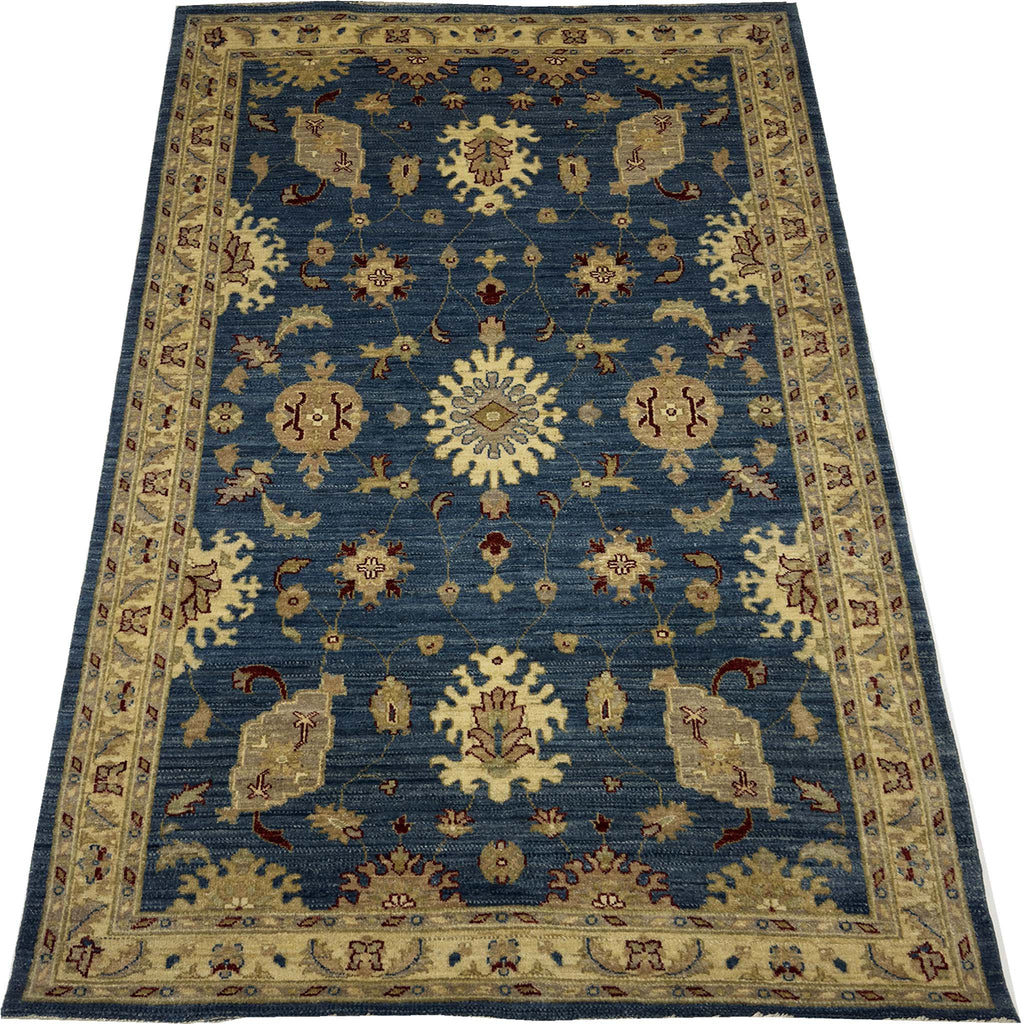 Oushak Floral Rug - 7 x 4.5 ft