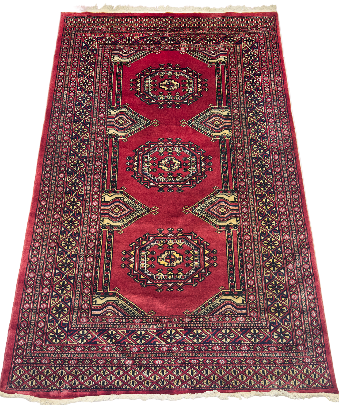 Pak. Bokhara Gul Rug - 4 x 6 ft