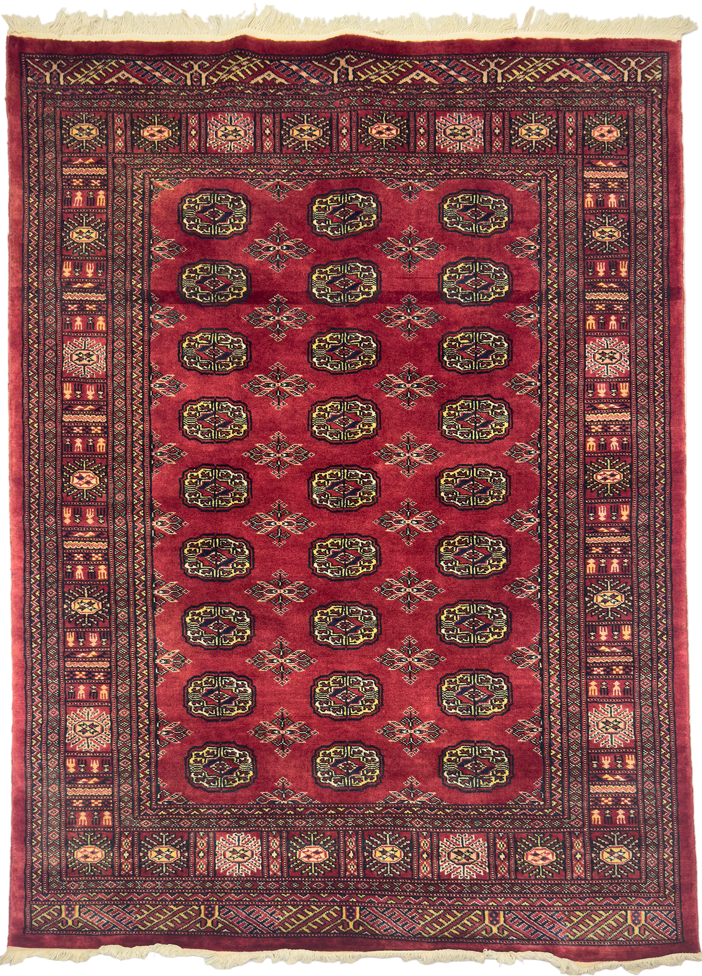Pak. Bokhara  Mori Rug - 4 x 6 ft