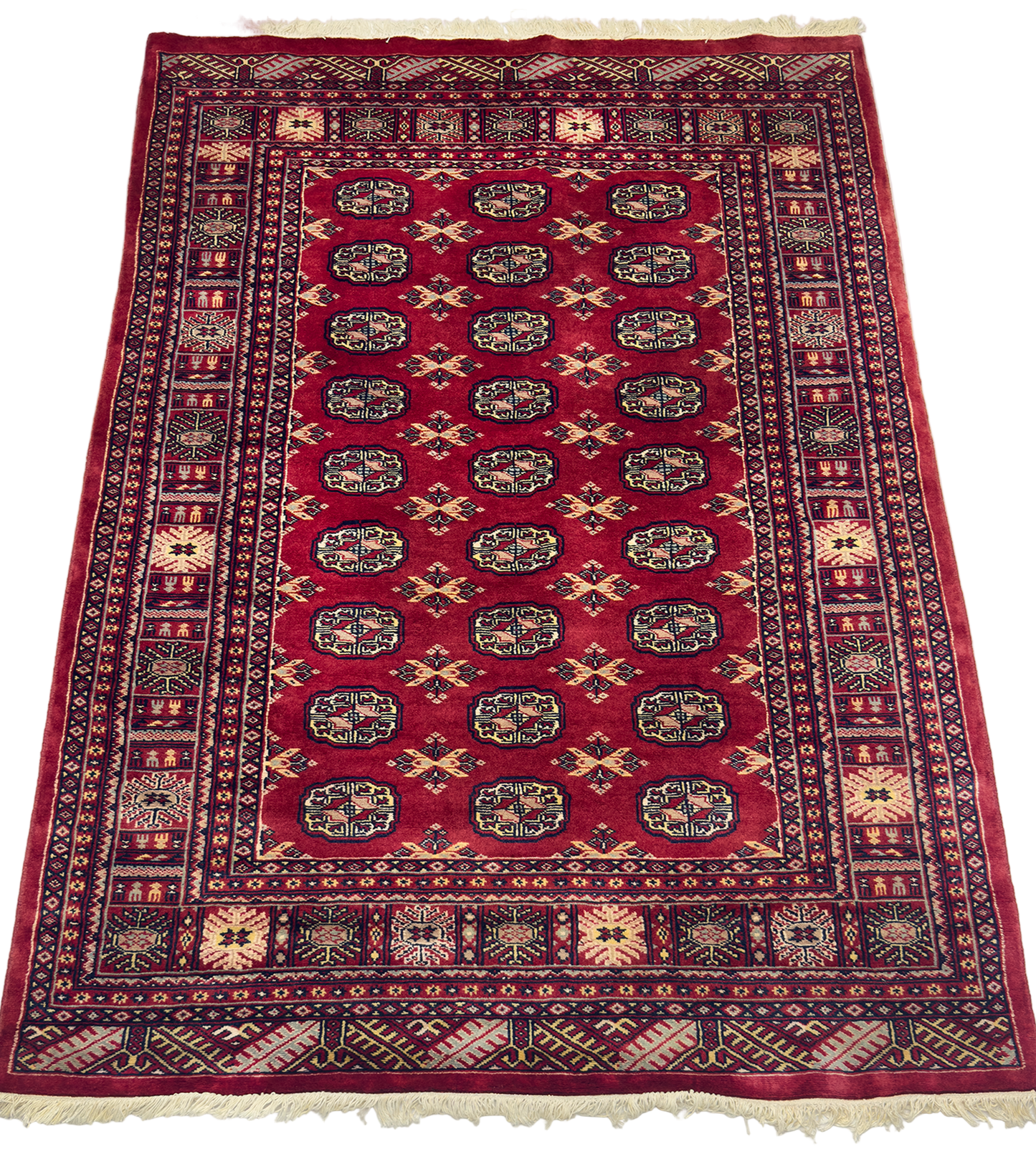 Pak. Bokhara Mori Rug - 4 x 6 ft