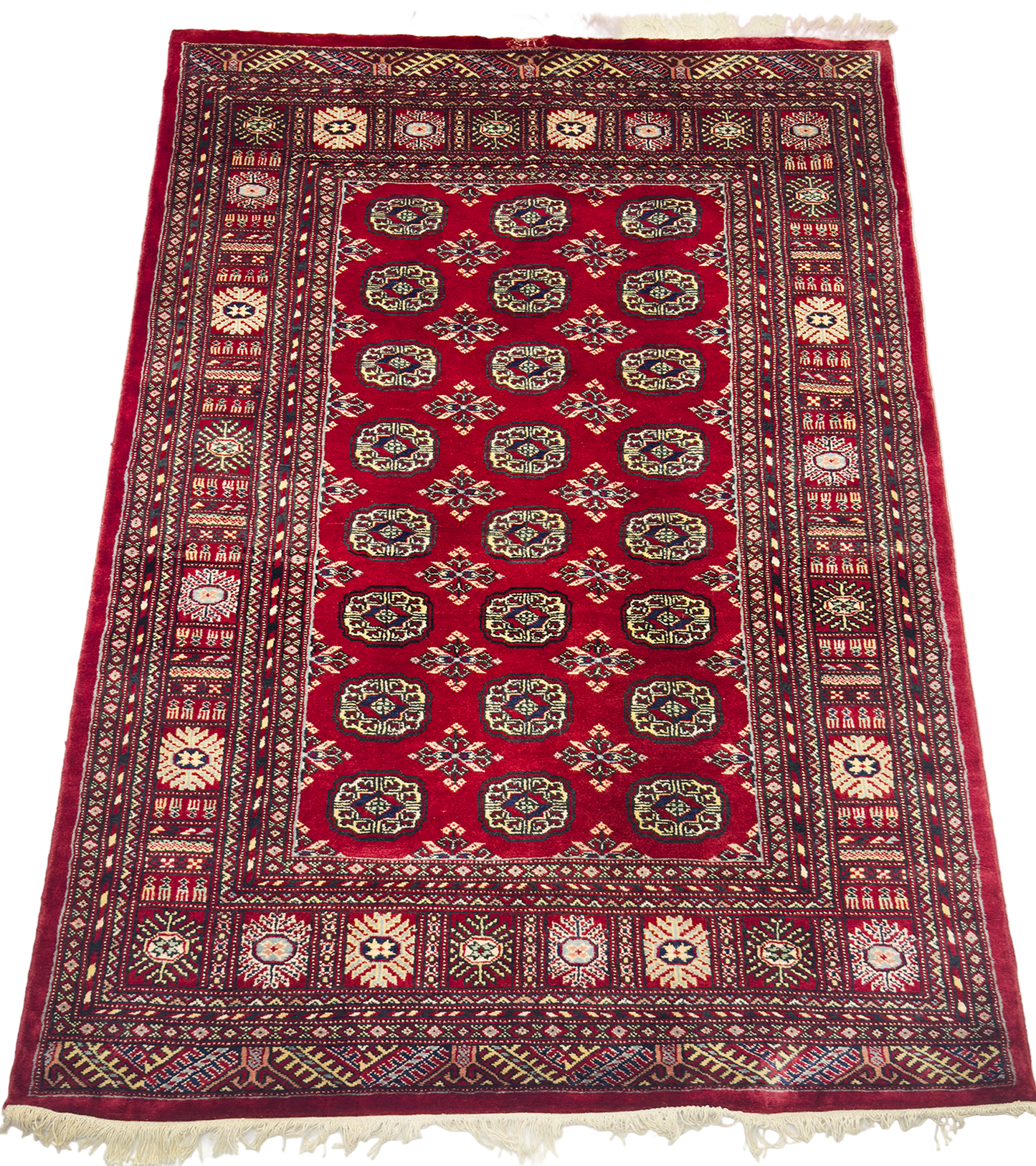 Pak. Bokhara Mori Rug - 4 x 6 ft