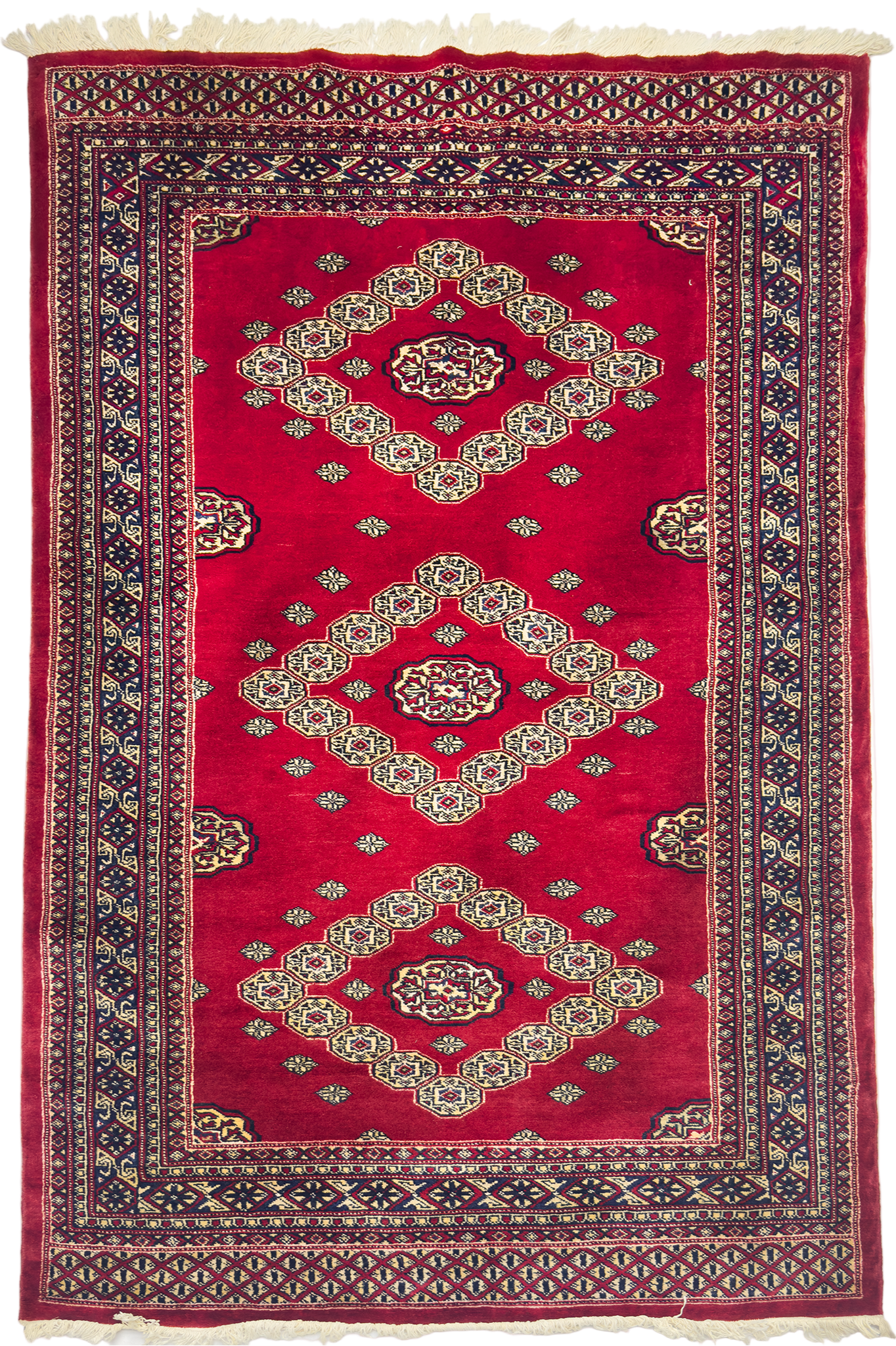 Pak. Bokhara Gul Rug - 4 x 6 ft