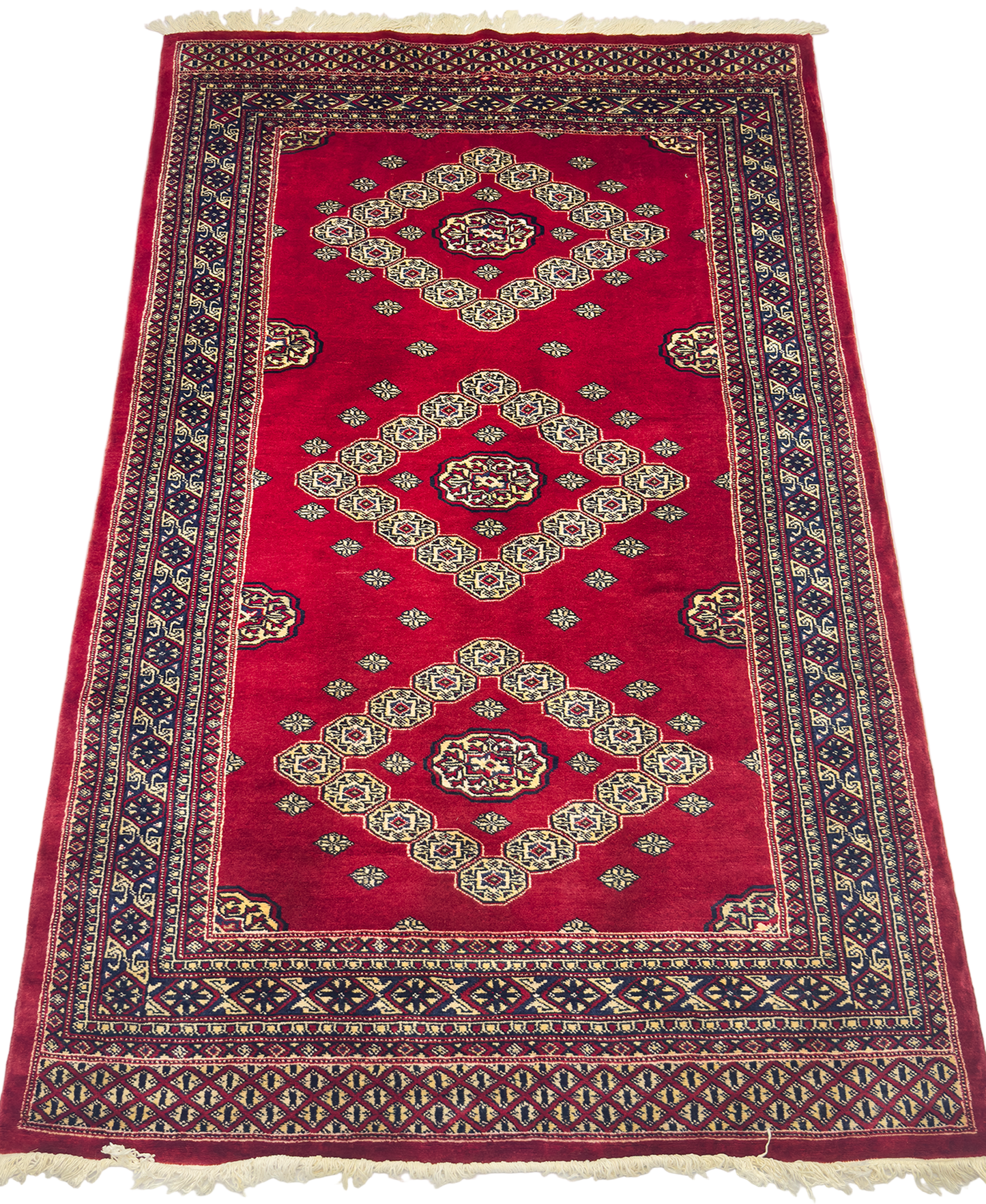 Pak. Bokhara Gul Rug - 4 x 6 ft