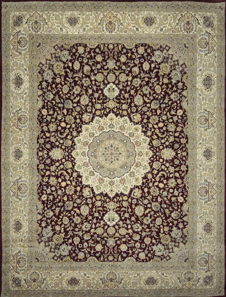 Kashan Medallion Rug - 10 x 8 ft