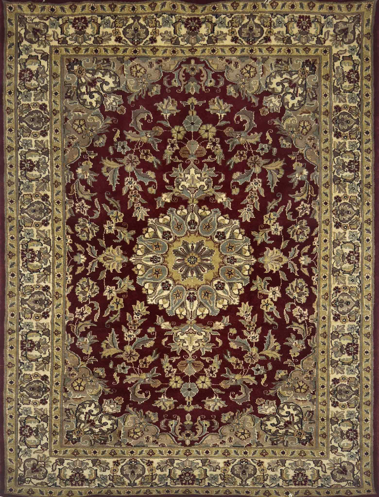 Kashan Medallion Rug - 6 x 4 ft