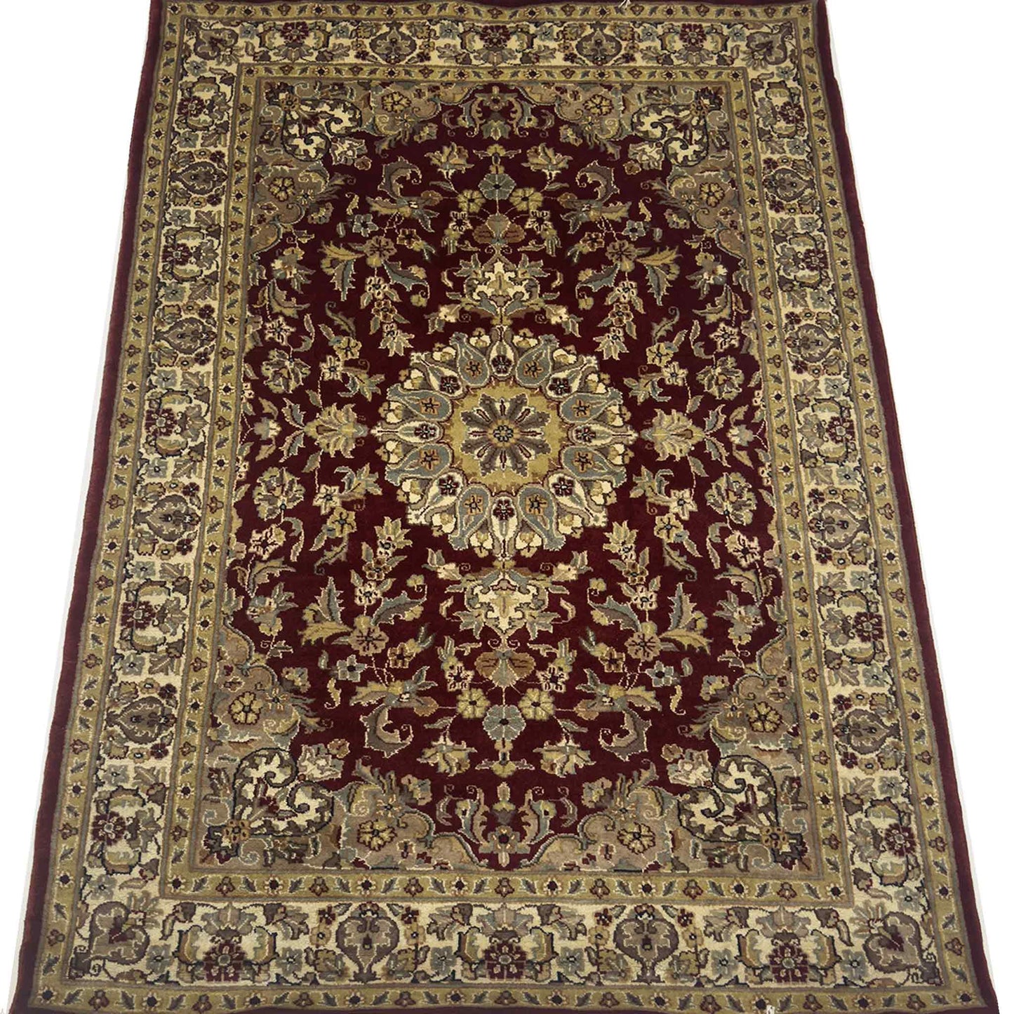 Kashan Medallion Rug - 4 x 6 ft