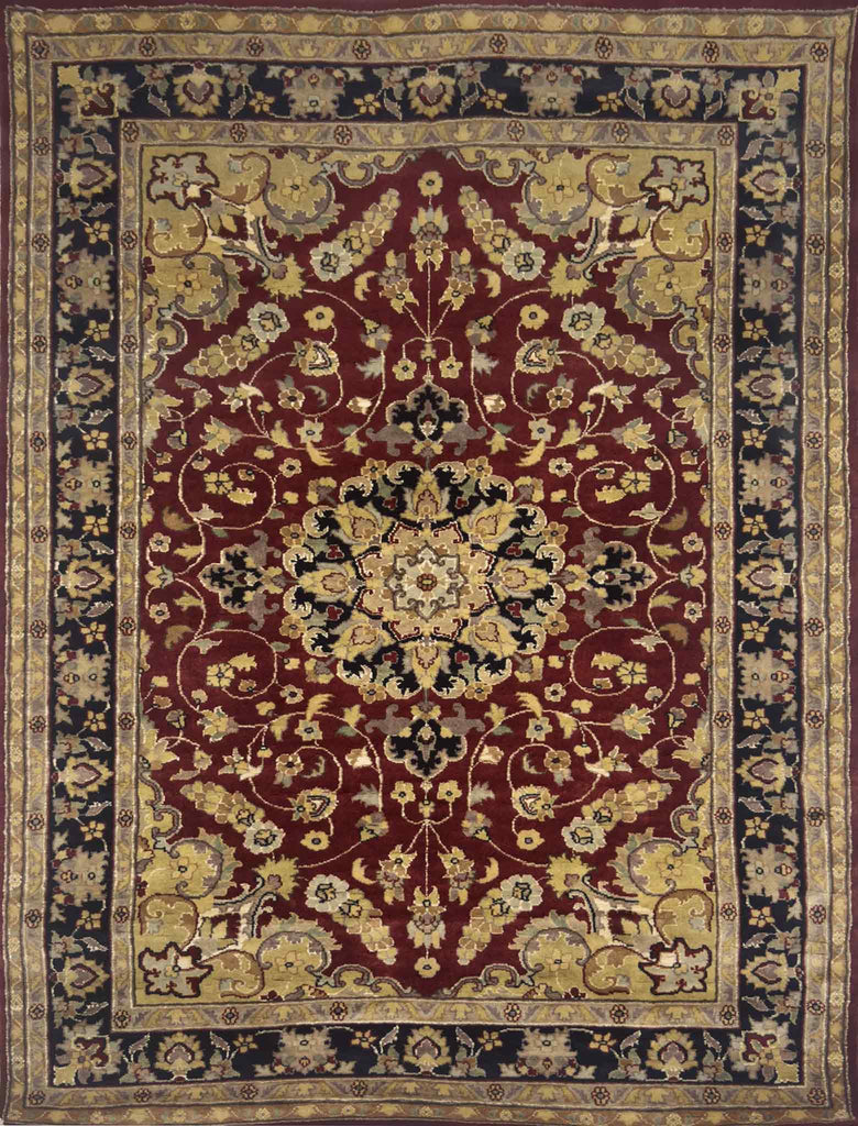 Kashan Floral Rug - 6 x 4 ft