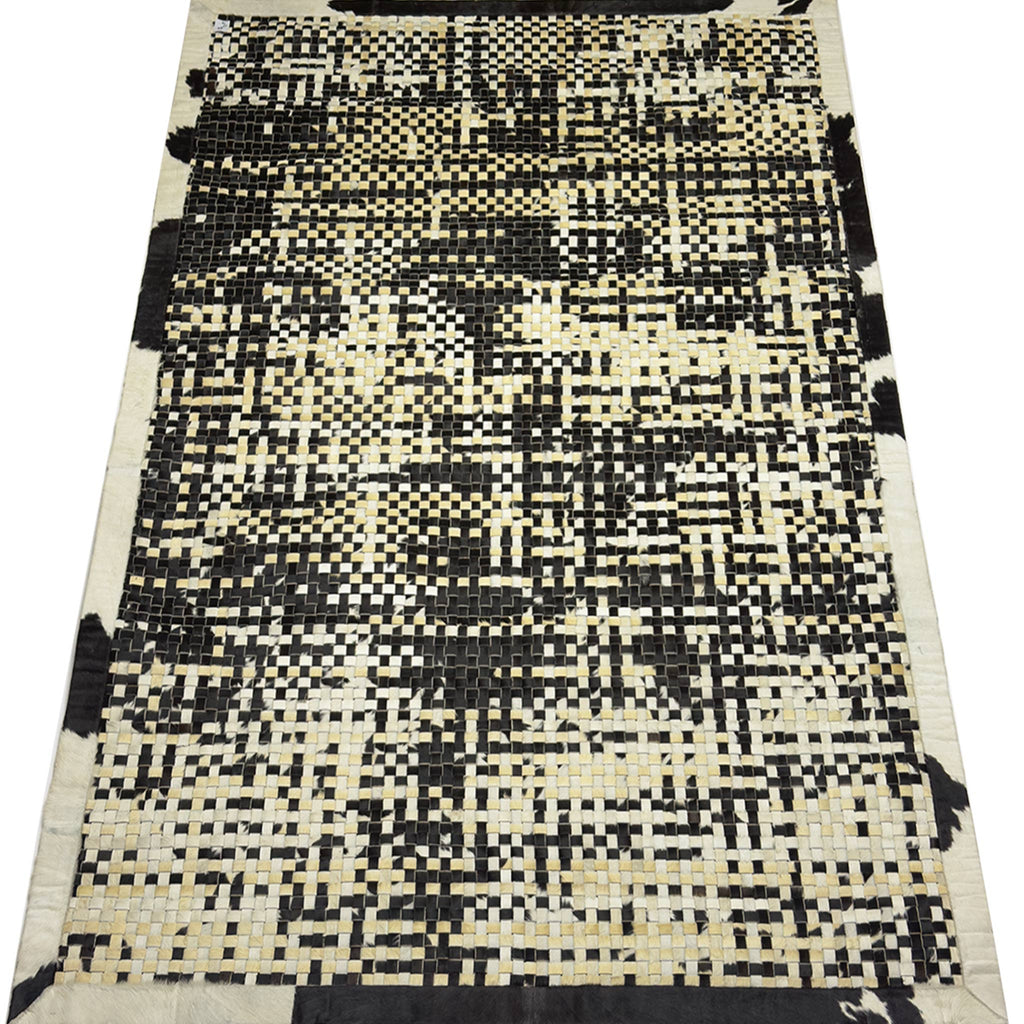 Mosaic Cowhide Rug - 7 x 10 ft