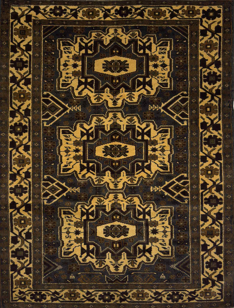 Tribal Herati Rug - 7 x 4.5 ft