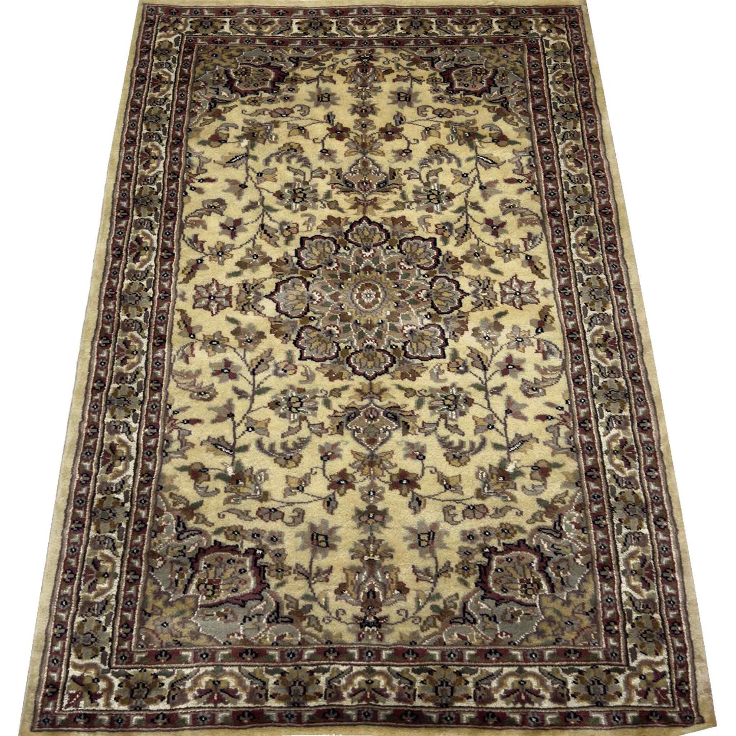 Silky Floral Rug - 3 x 5 ft