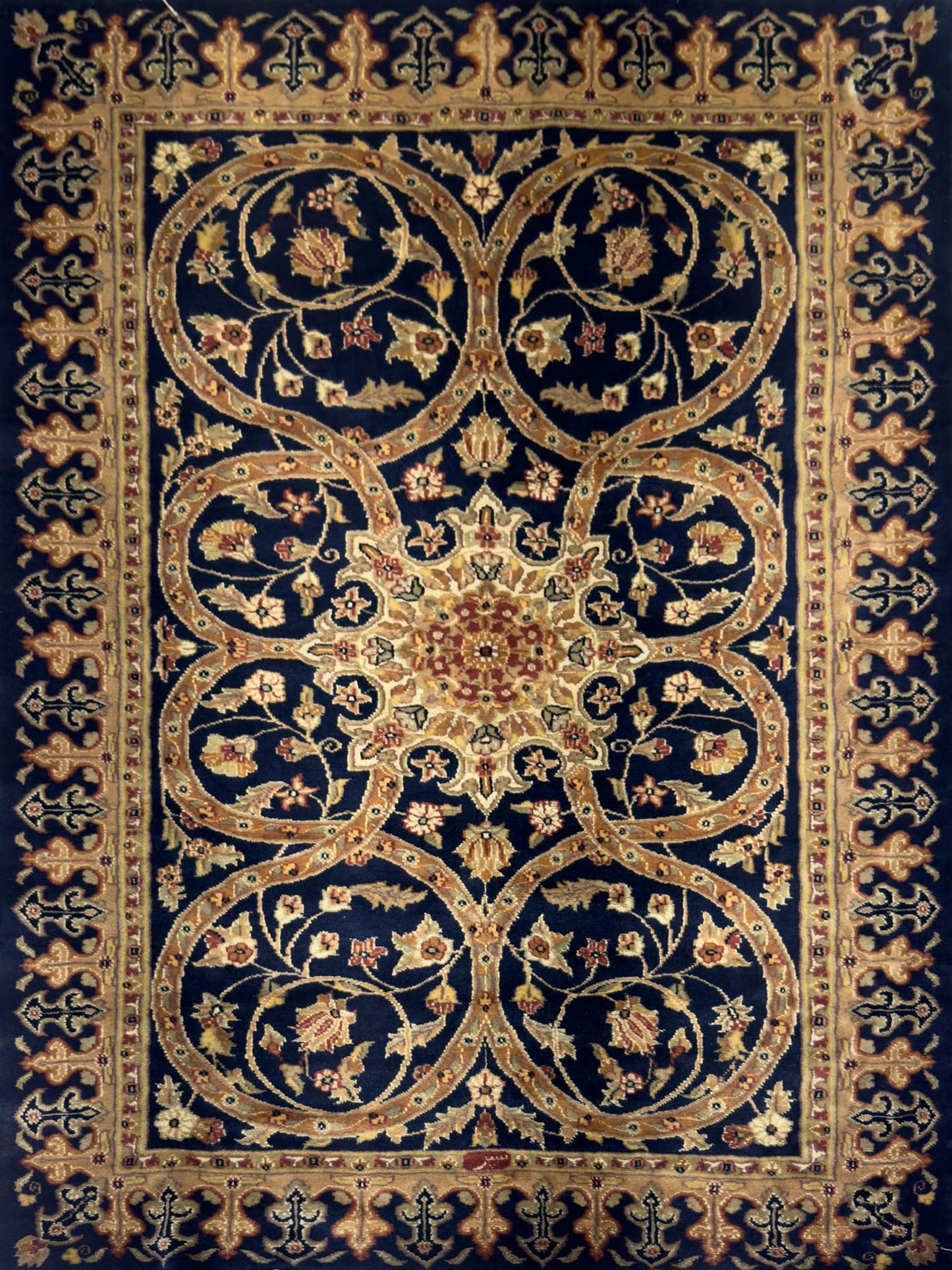 Modern Floral Rug - 4 x 6 ft