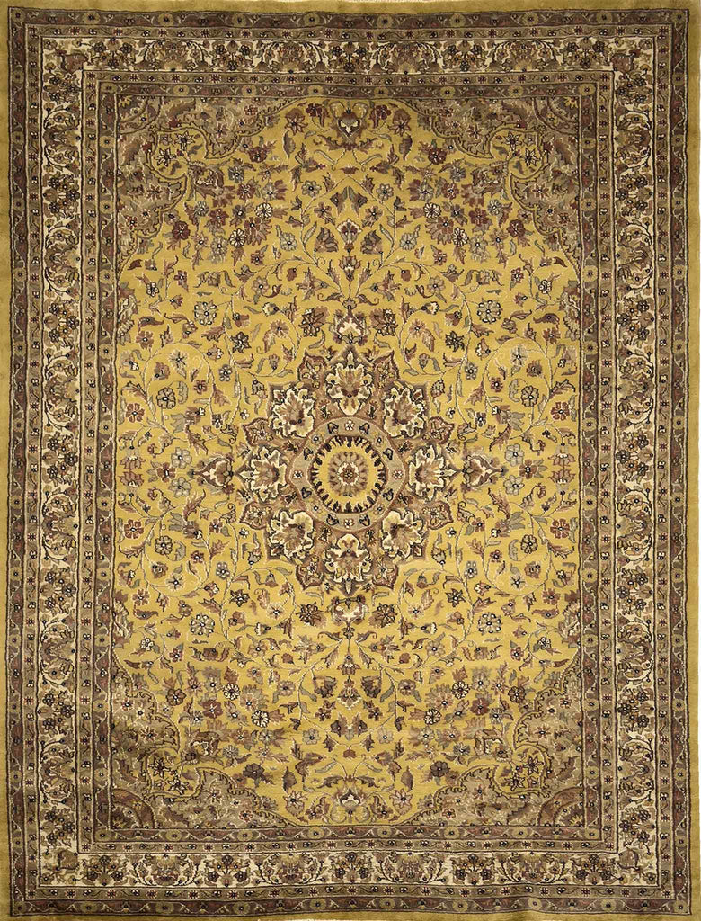 Kashan Floral  Rug - 9 x 6 ft